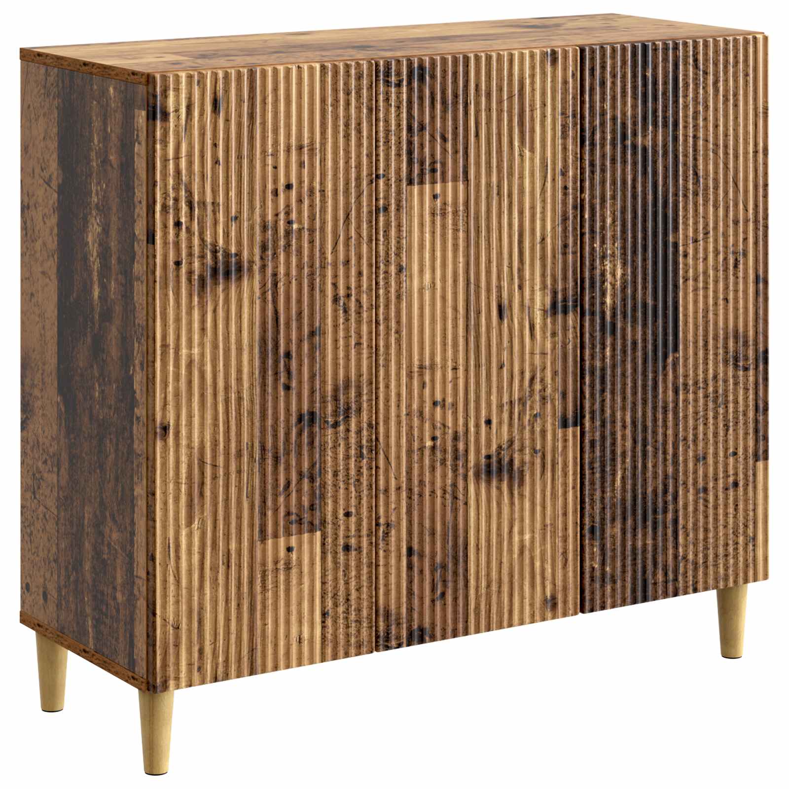 vidaXL Dressoir Zwart 89 x 34,5 x 80 cm Bewerkt hout