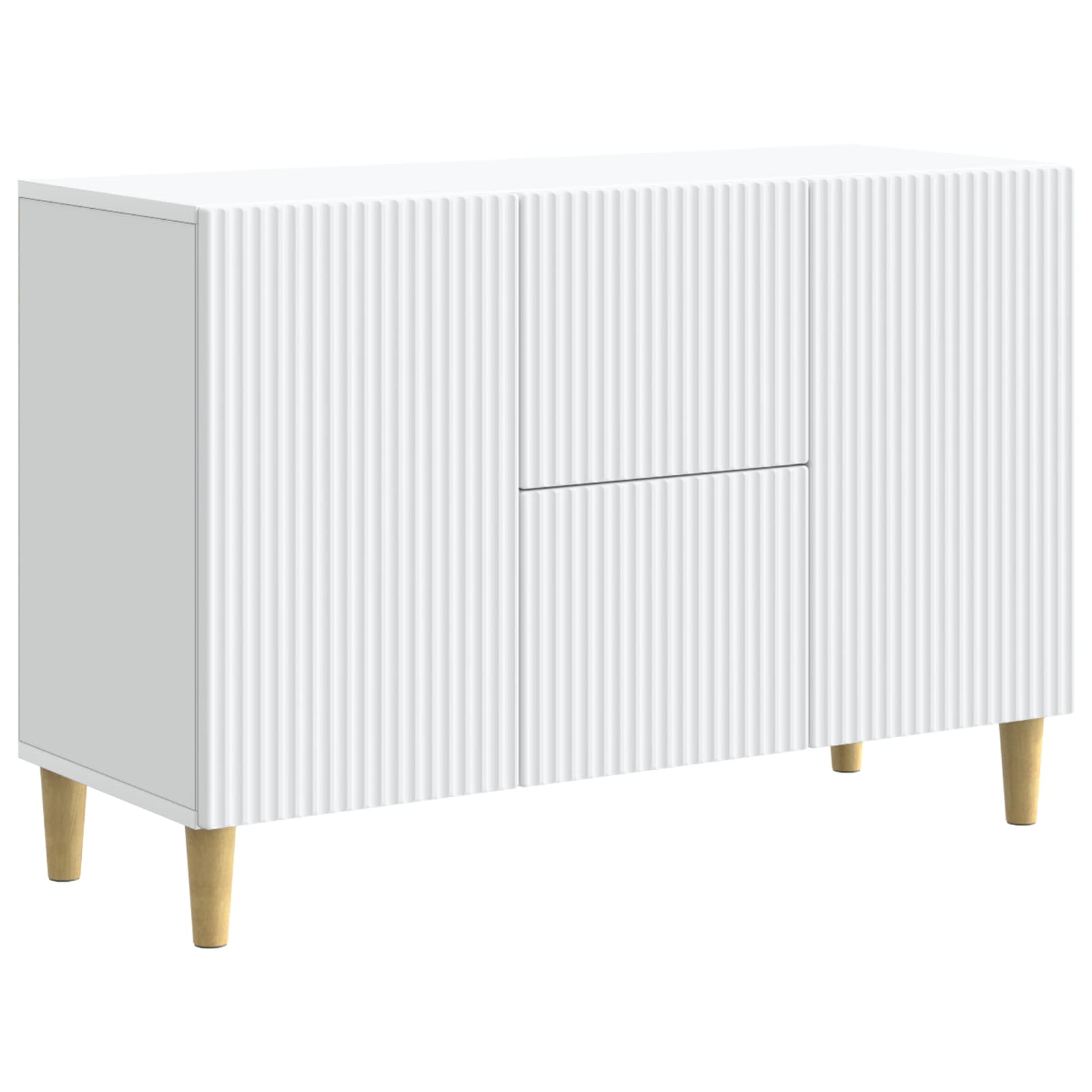 vidaXL Dressoir met lade Zwart 89 x 34,5 x 60 cm Bewerkt hout