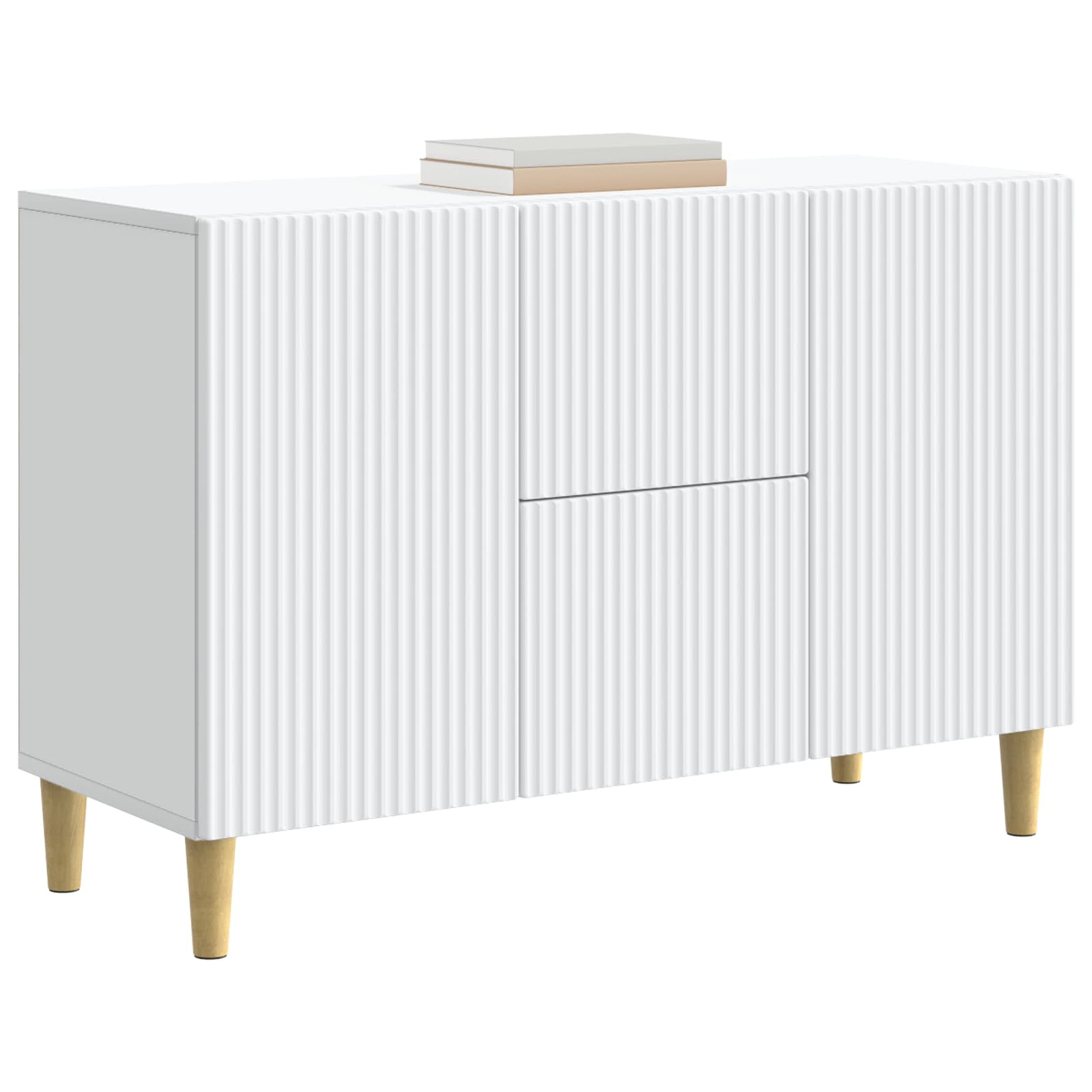 vidaXL Dressoir met lade Zwart 89 x 34,5 x 60 cm Bewerkt hout