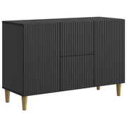vidaXL Dressoir met lade Zwart 89 x 34,5 x 60 cm Bewerkt hout