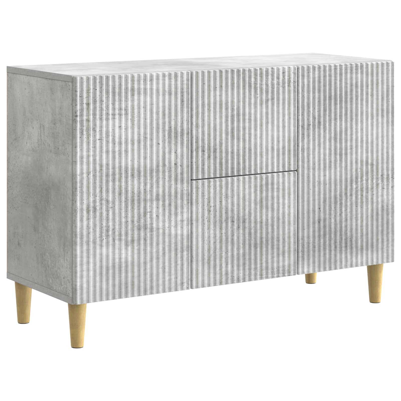 vidaXL Dressoir met lade Zwart 89 x 34,5 x 60 cm Bewerkt hout