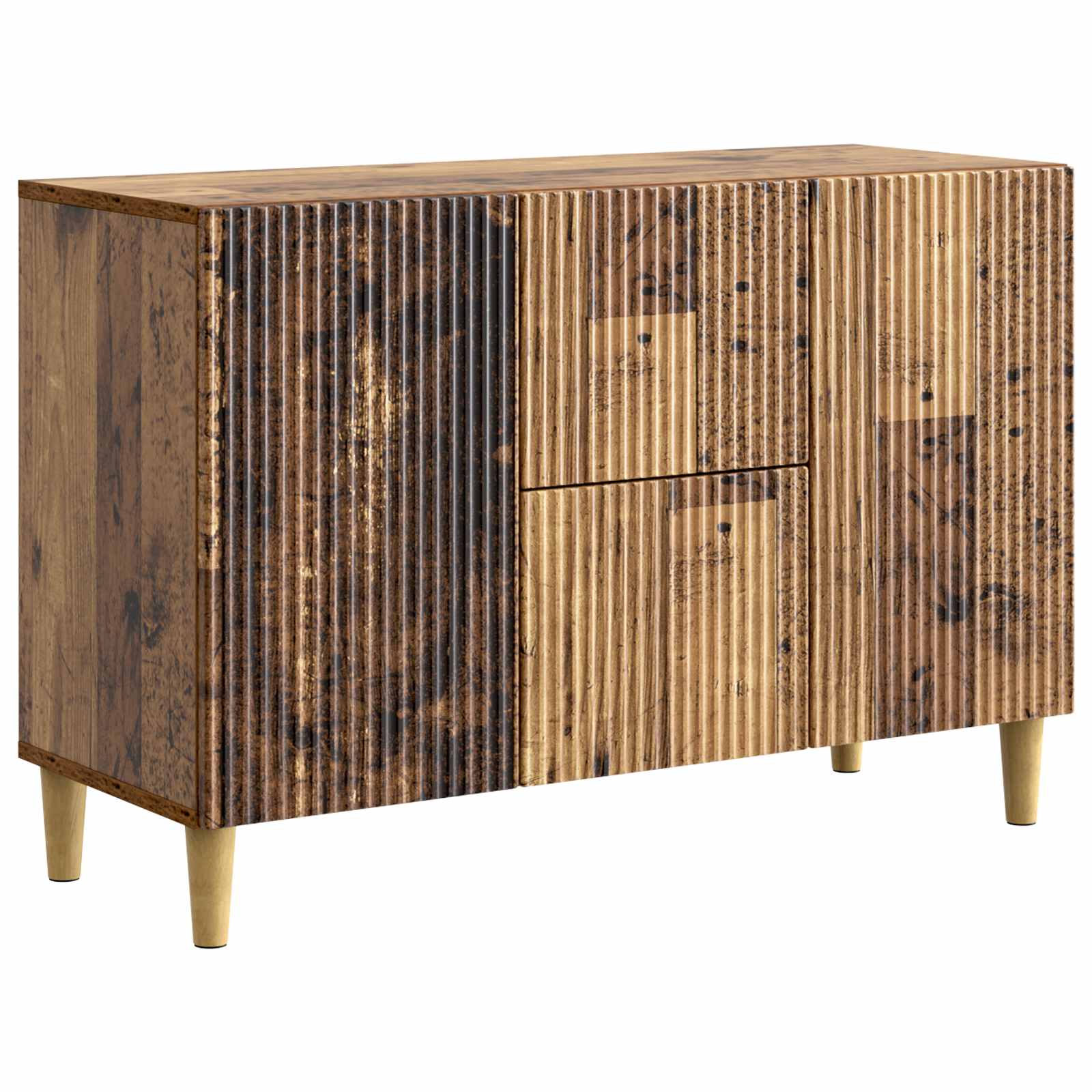 vidaXL Dressoir met lade Zwart 89 x 34,5 x 60 cm Bewerkt hout
