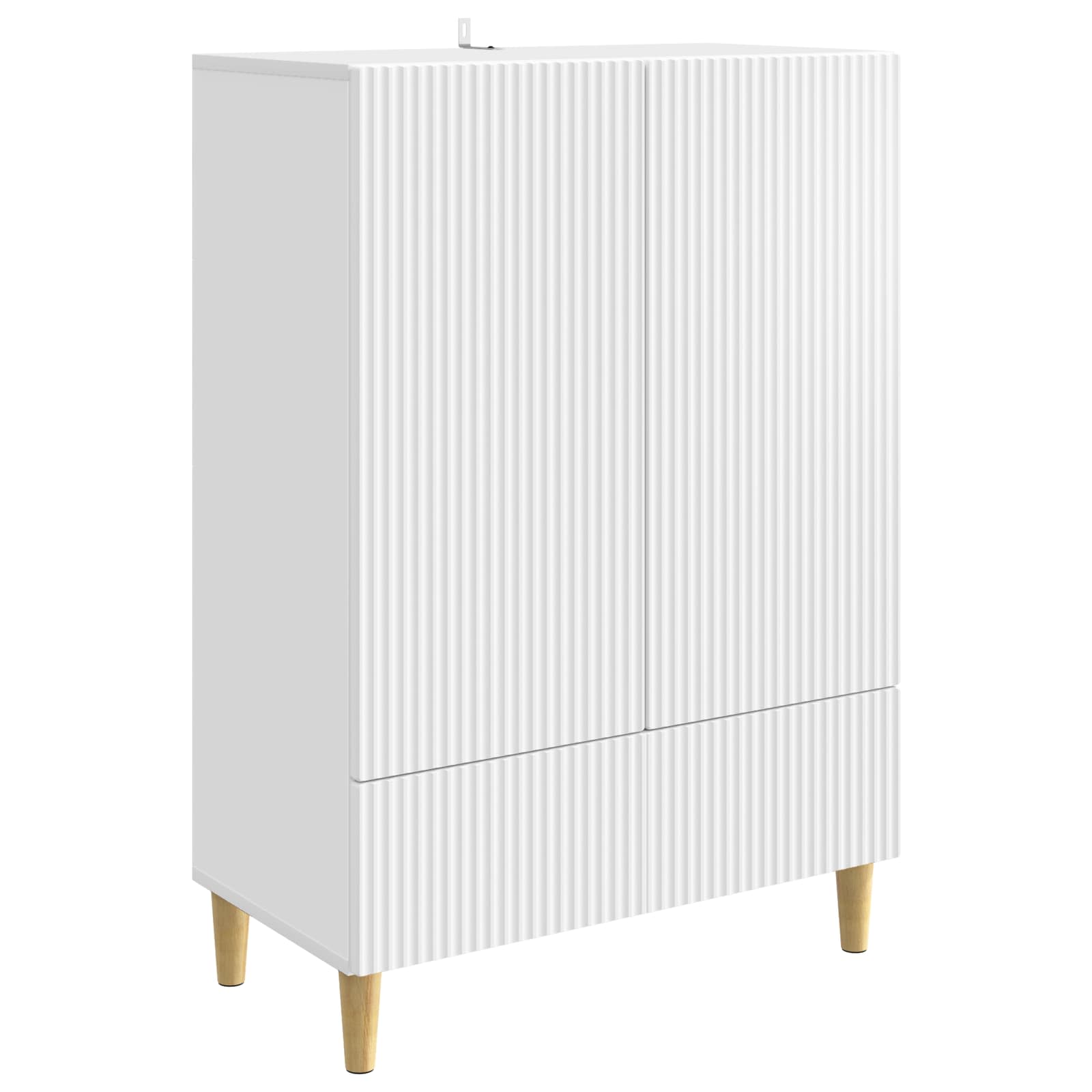 vidaXL Dressoir met lade Zwart 66 x 34,5 x 95 cm Bewerkt hout