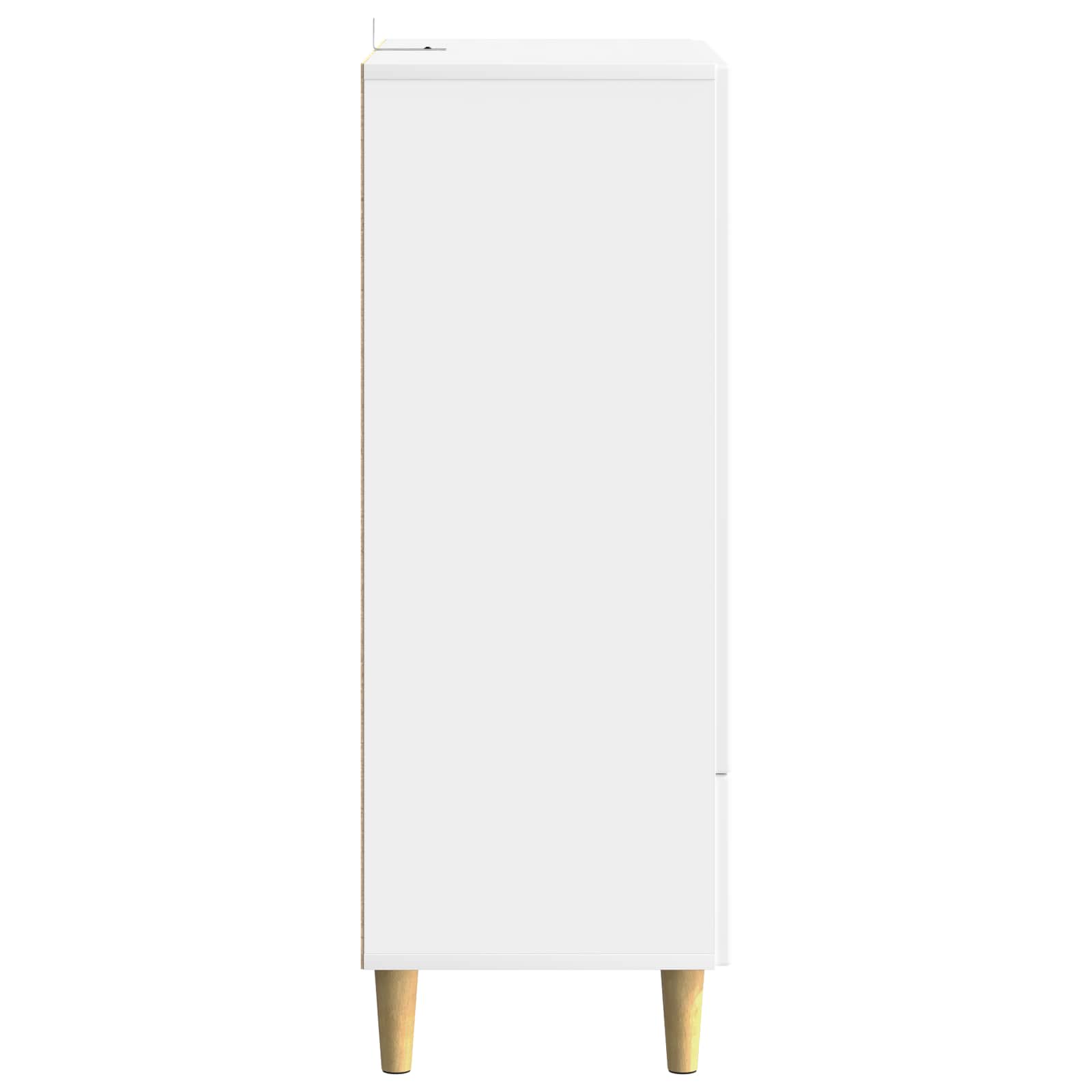 vidaXL Dressoir met lade Zwart 66 x 34,5 x 95 cm Bewerkt hout