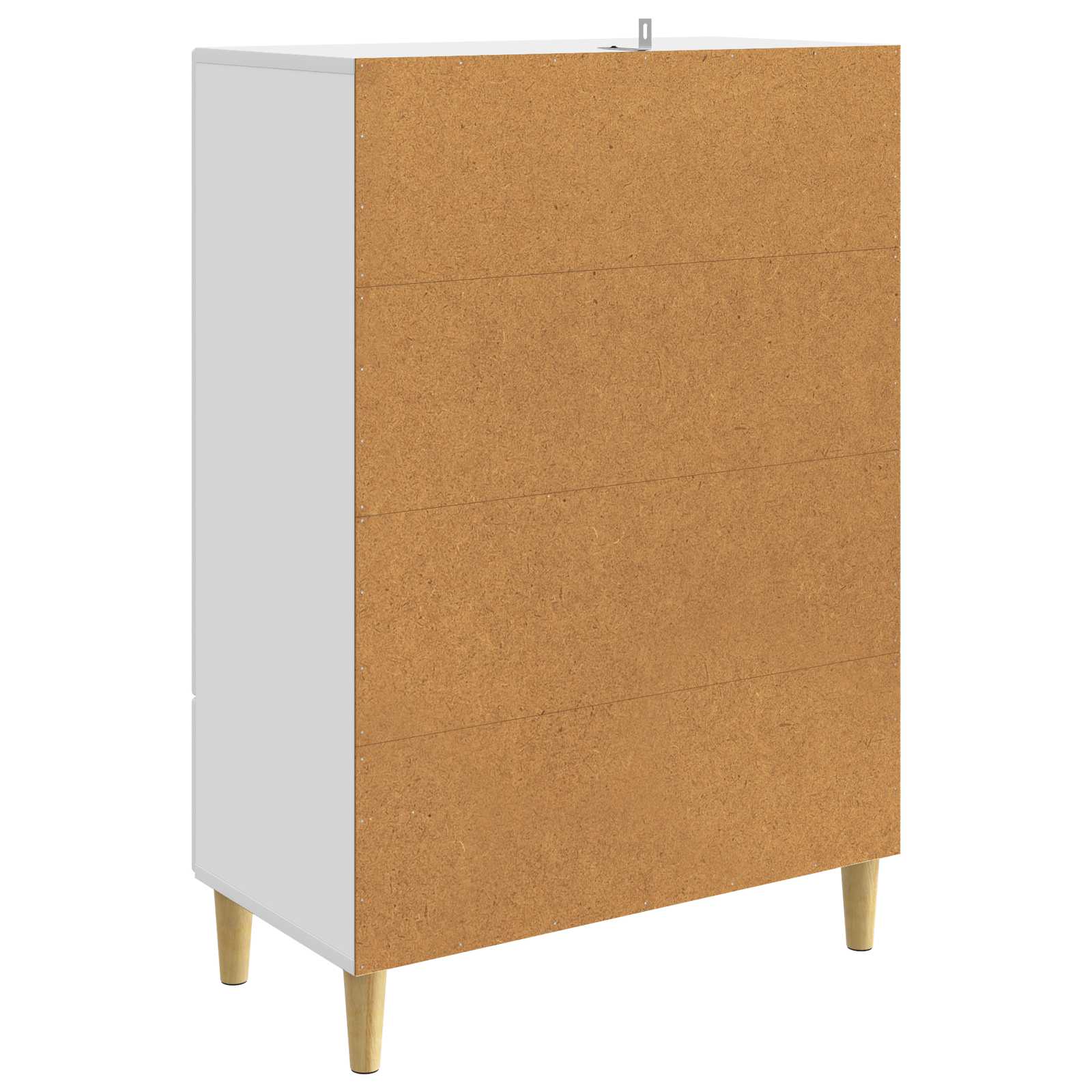 vidaXL Dressoir met lade Zwart 66 x 34,5 x 95 cm Bewerkt hout