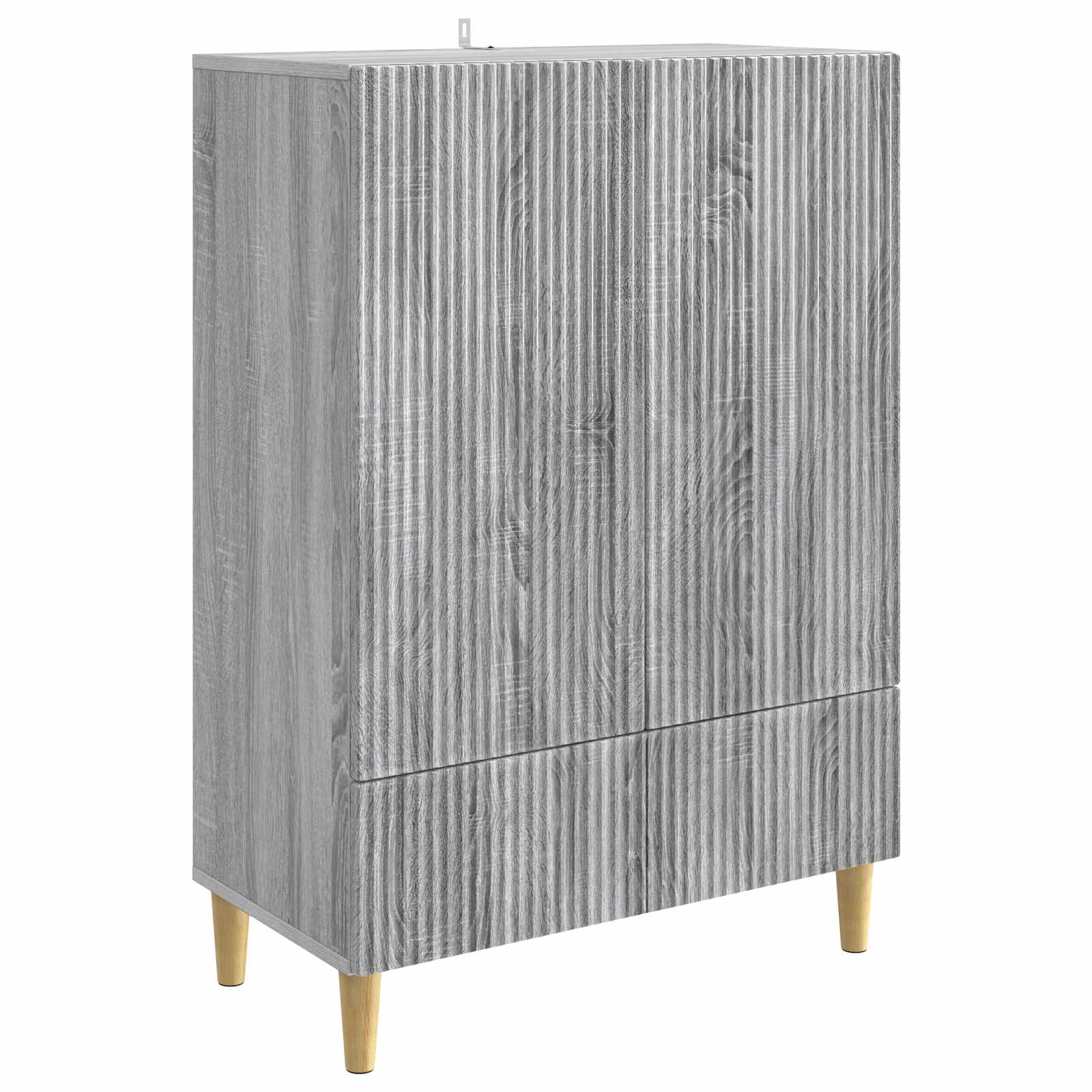 vidaXL Dressoir met lade Zwart 66 x 34,5 x 95 cm Bewerkt hout