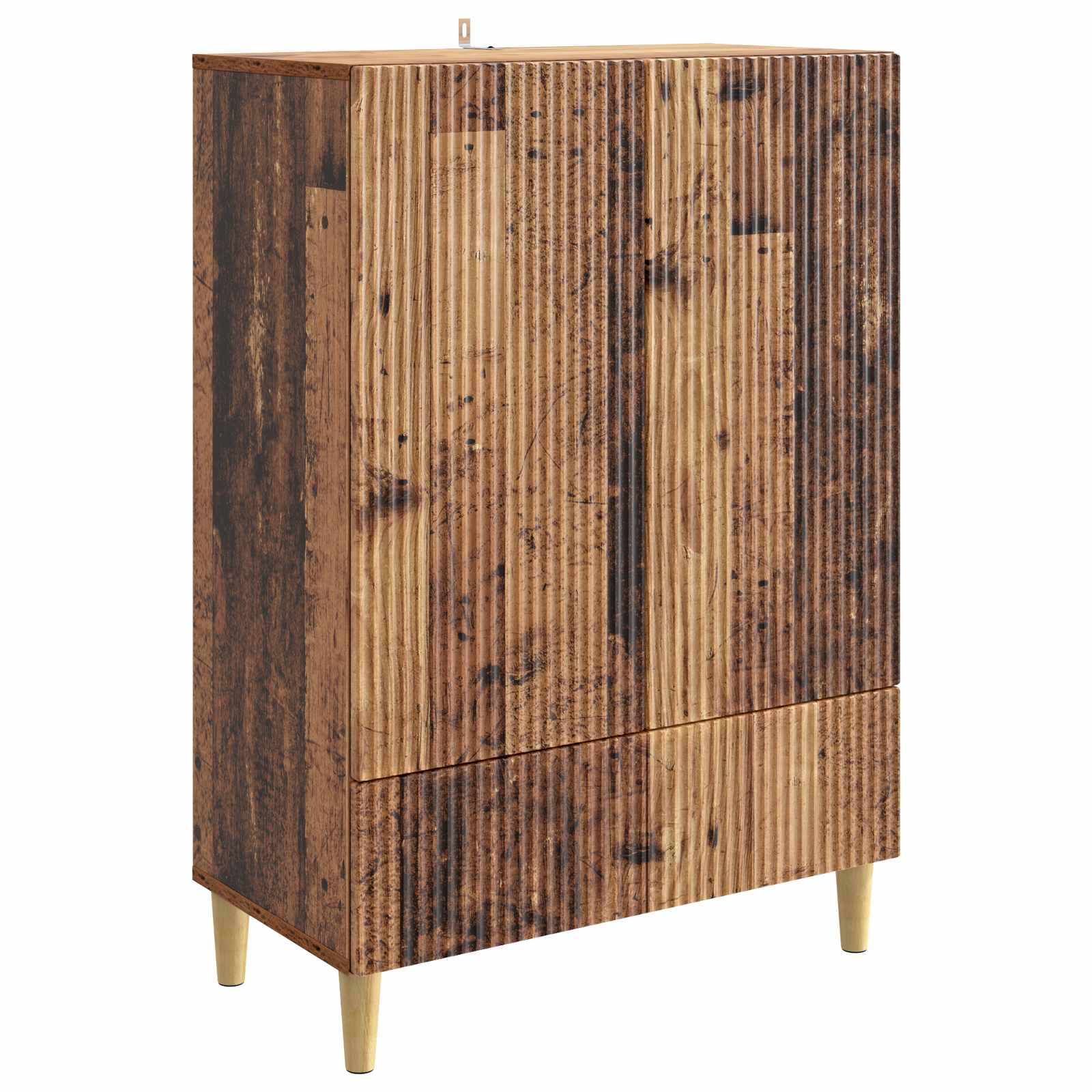vidaXL Dressoir met lade Zwart 66 x 34,5 x 95 cm Bewerkt hout
