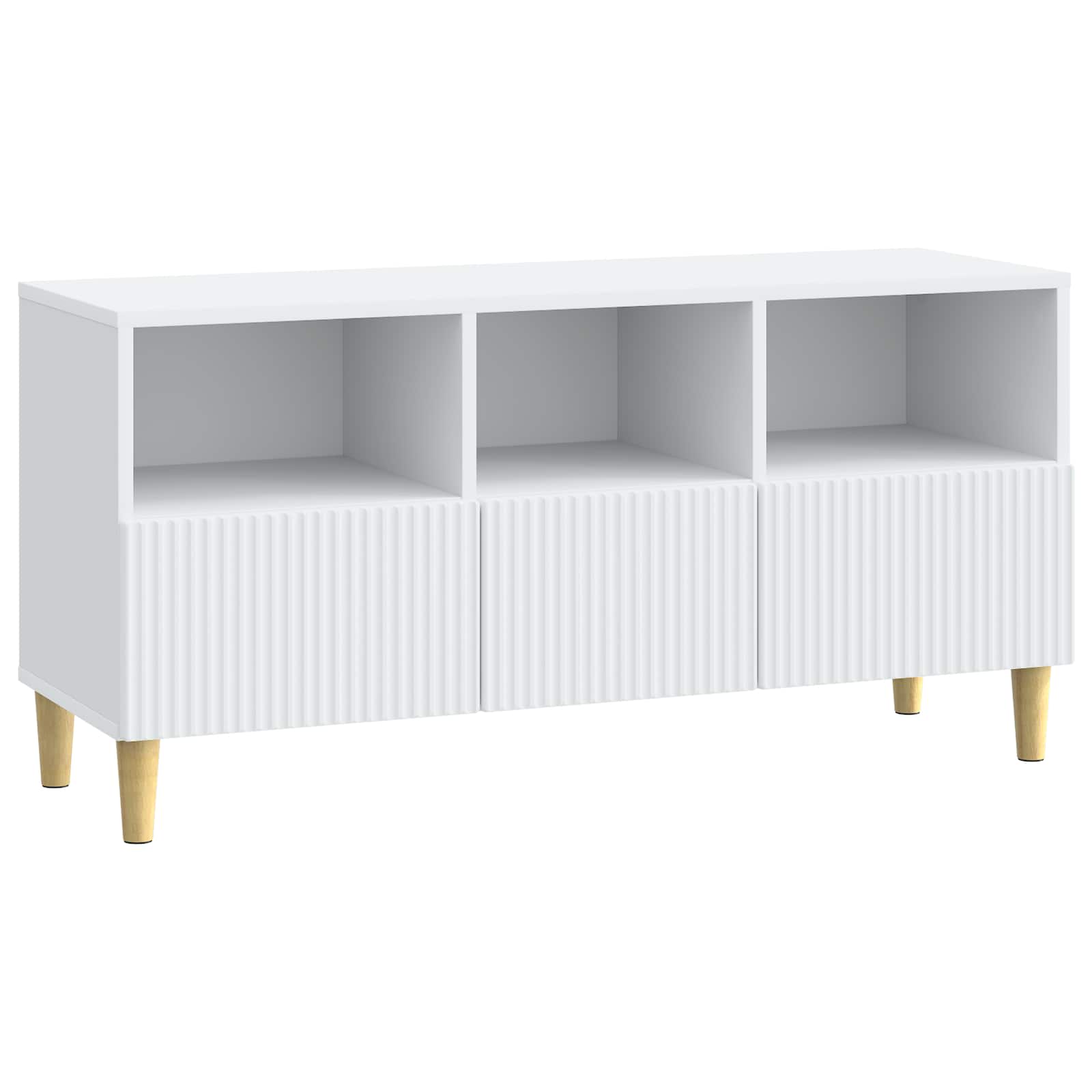 vidaXL TV-kast met lade Zwart 102 x 34,5 x 50 cm Bewerkt hout