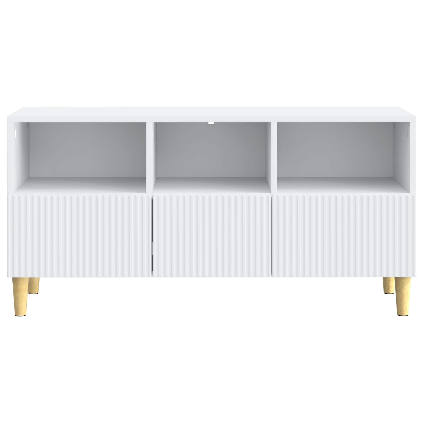 vidaXL TV-kast met lade Zwart 102 x 34,5 x 50 cm Bewerkt hout