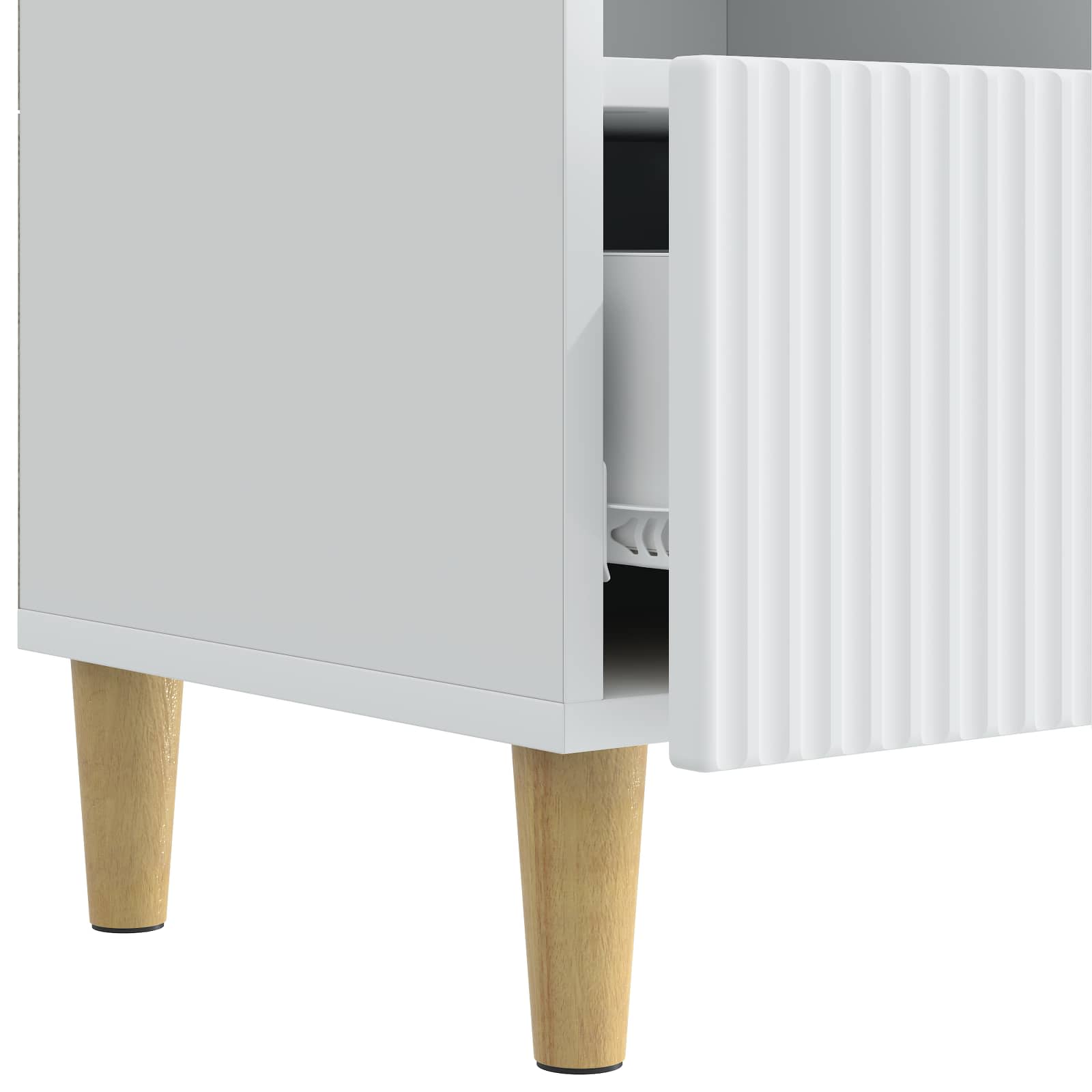 vidaXL TV-kast met lade Zwart 102 x 34,5 x 50 cm Bewerkt hout