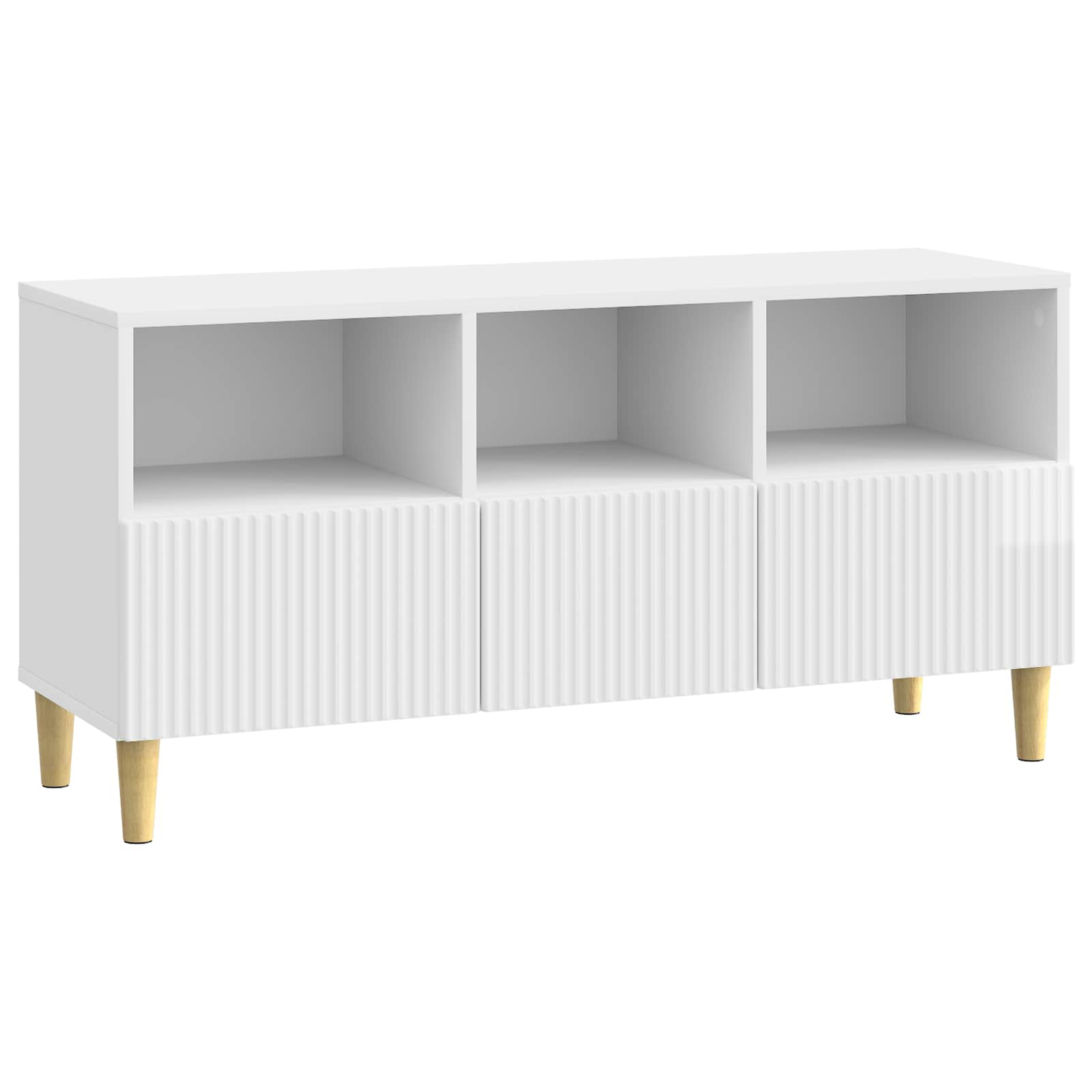 vidaXL TV-kast met lade Zwart 102 x 34,5 x 50 cm Bewerkt hout