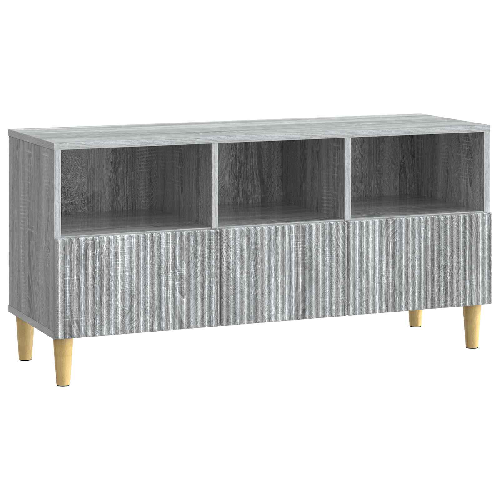 vidaXL TV-kast met lade Zwart 102 x 34,5 x 50 cm Bewerkt hout