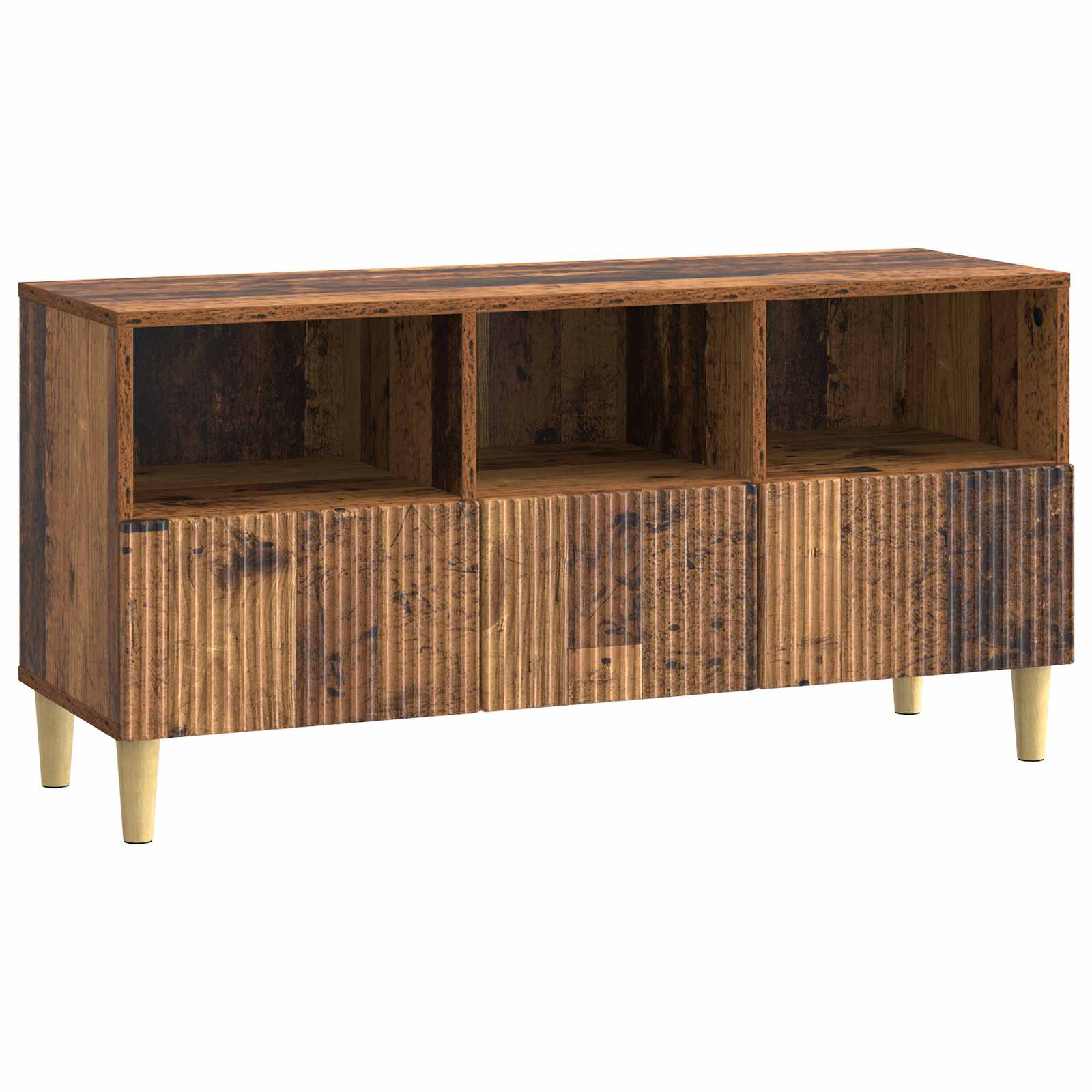 vidaXL TV-kast met lade Zwart 102 x 34,5 x 50 cm Bewerkt hout