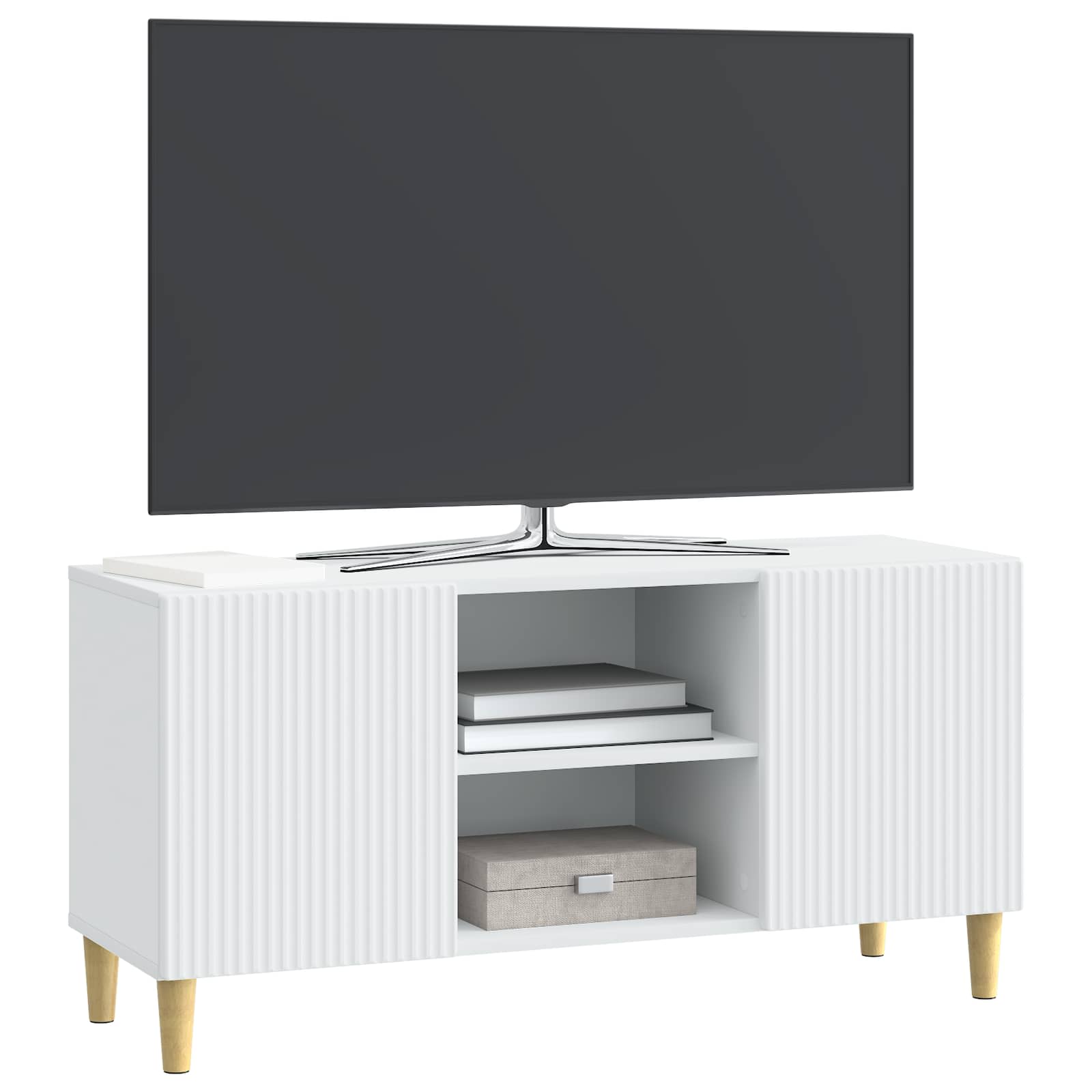 vidaXL TV-kast Zwart 102 x 34,5 x 50 cm Bewerkt hout