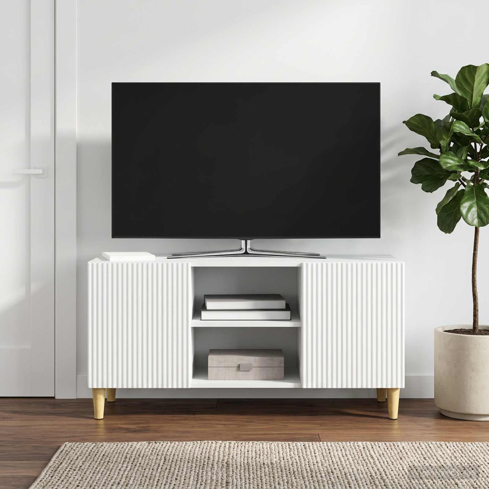 vidaXL TV-kast Zwart 102 x 34,5 x 50 cm Bewerkt hout