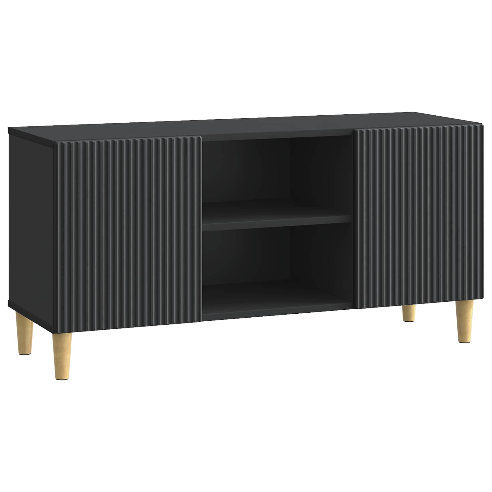 vidaXL TV-kast Zwart 102 x 34,5 x 50 cm Bewerkt hout