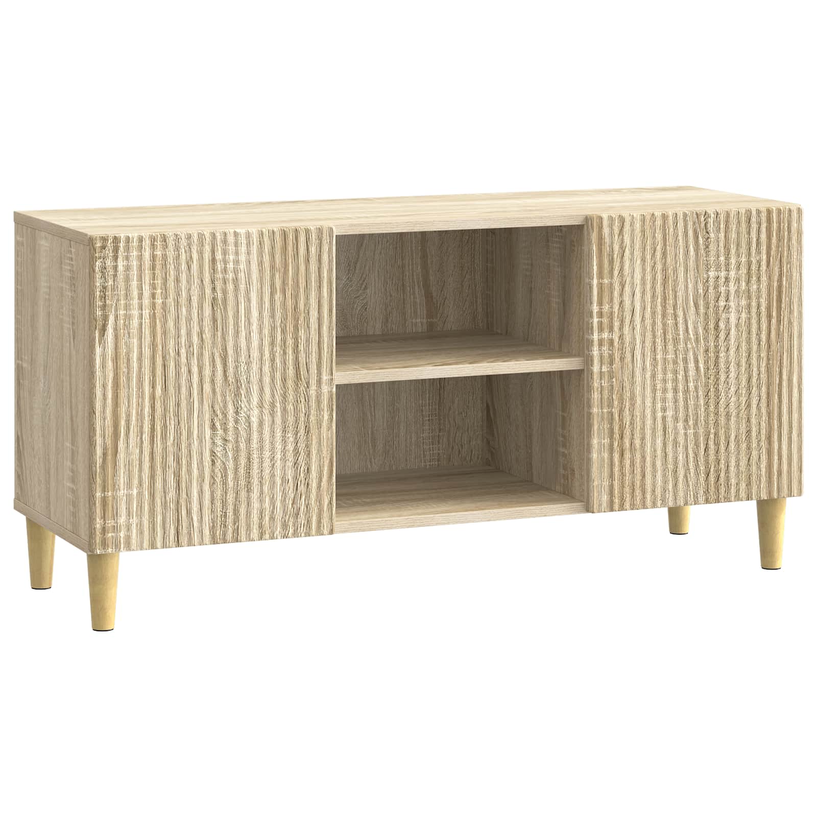 vidaXL TV-kast Zwart 102 x 34,5 x 50 cm Bewerkt hout