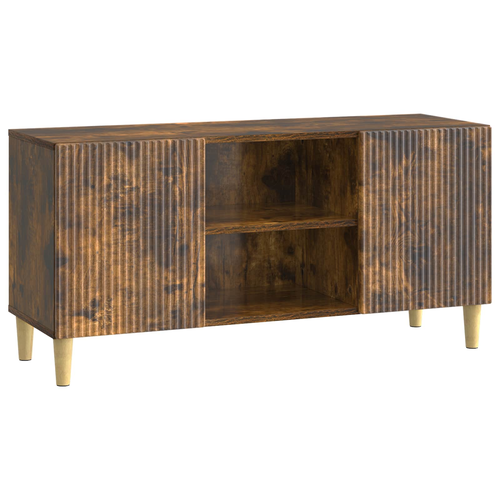 vidaXL TV-kast Zwart 102 x 34,5 x 50 cm Bewerkt hout