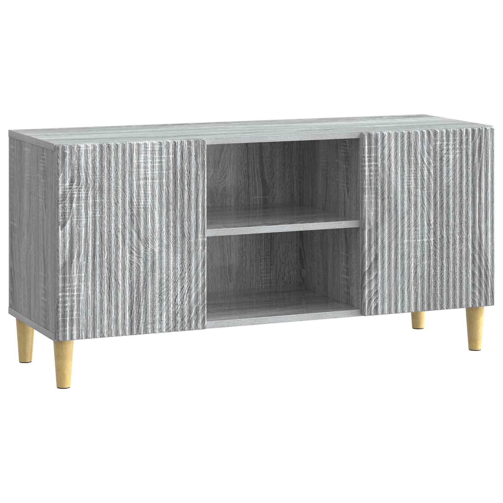 vidaXL TV-kast Zwart 102 x 34,5 x 50 cm Bewerkt hout