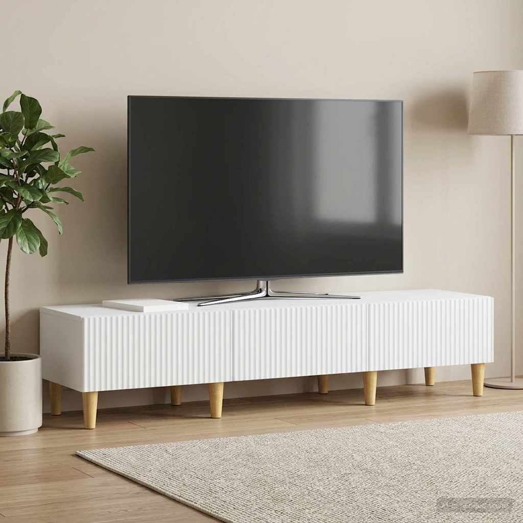 vidaXL TV-kast met lade Zwart 147 x 34,5 x 30 cm Bewerkt hout