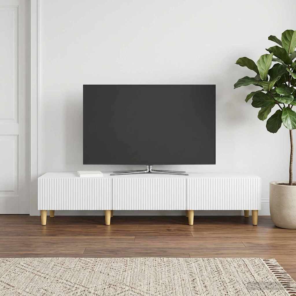 vidaXL TV-kast met lade Zwart 147 x 34,5 x 30 cm Bewerkt hout