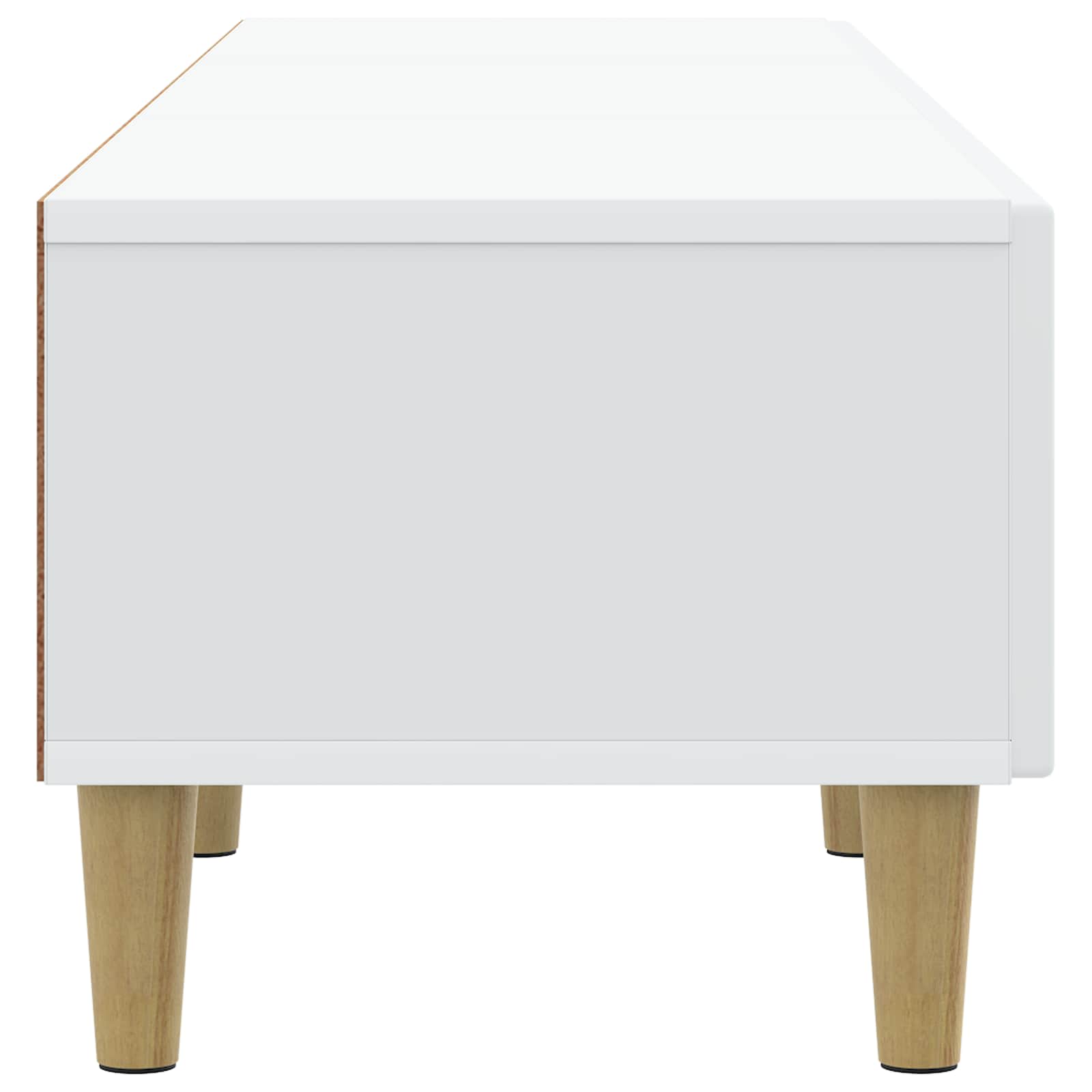 vidaXL TV-kast met lade Zwart 147 x 34,5 x 30 cm Bewerkt hout