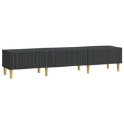 vidaXL TV-kast met lade Zwart 147 x 34,5 x 30 cm Bewerkt hout