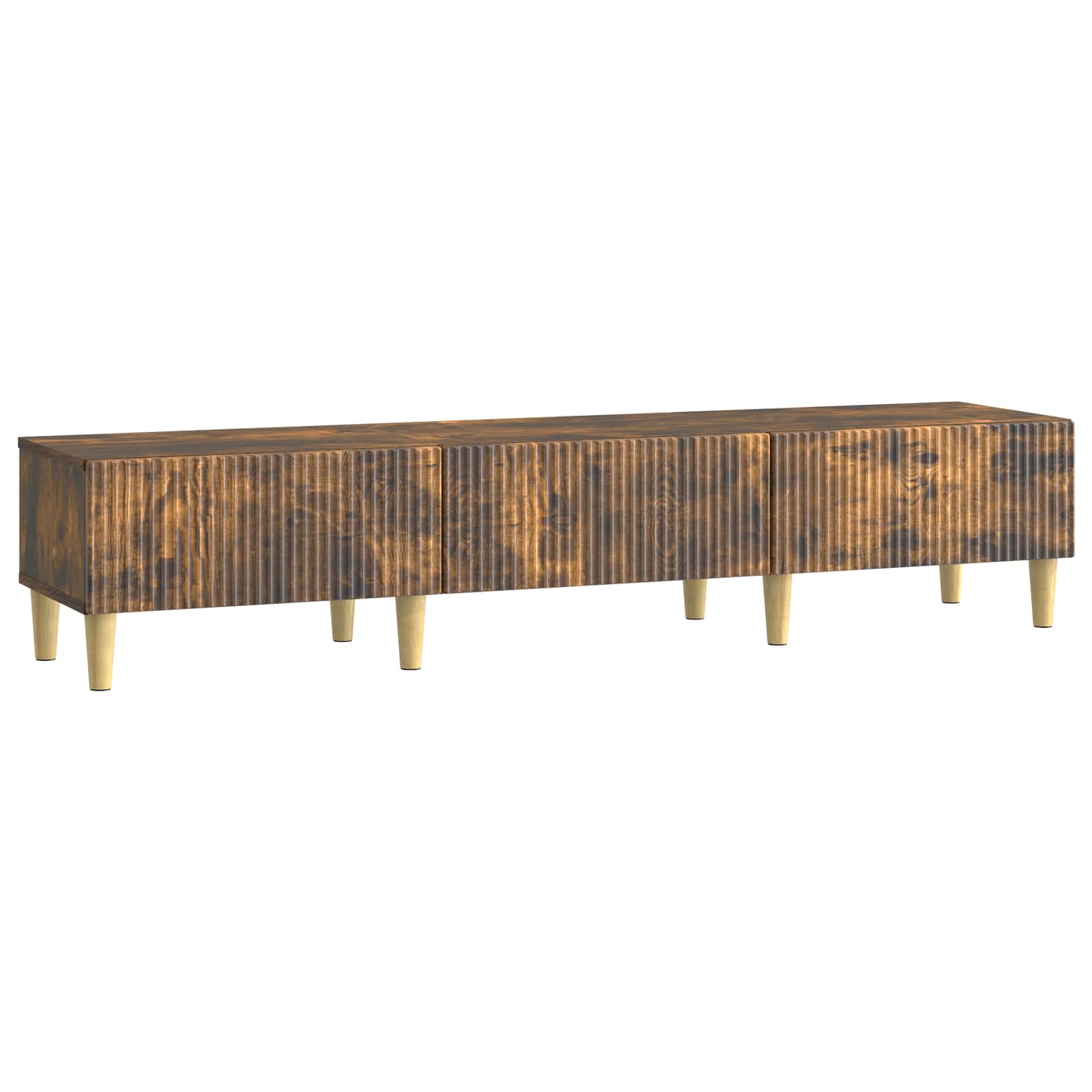 vidaXL TV-kast met lade Zwart 147 x 34,5 x 30 cm Bewerkt hout