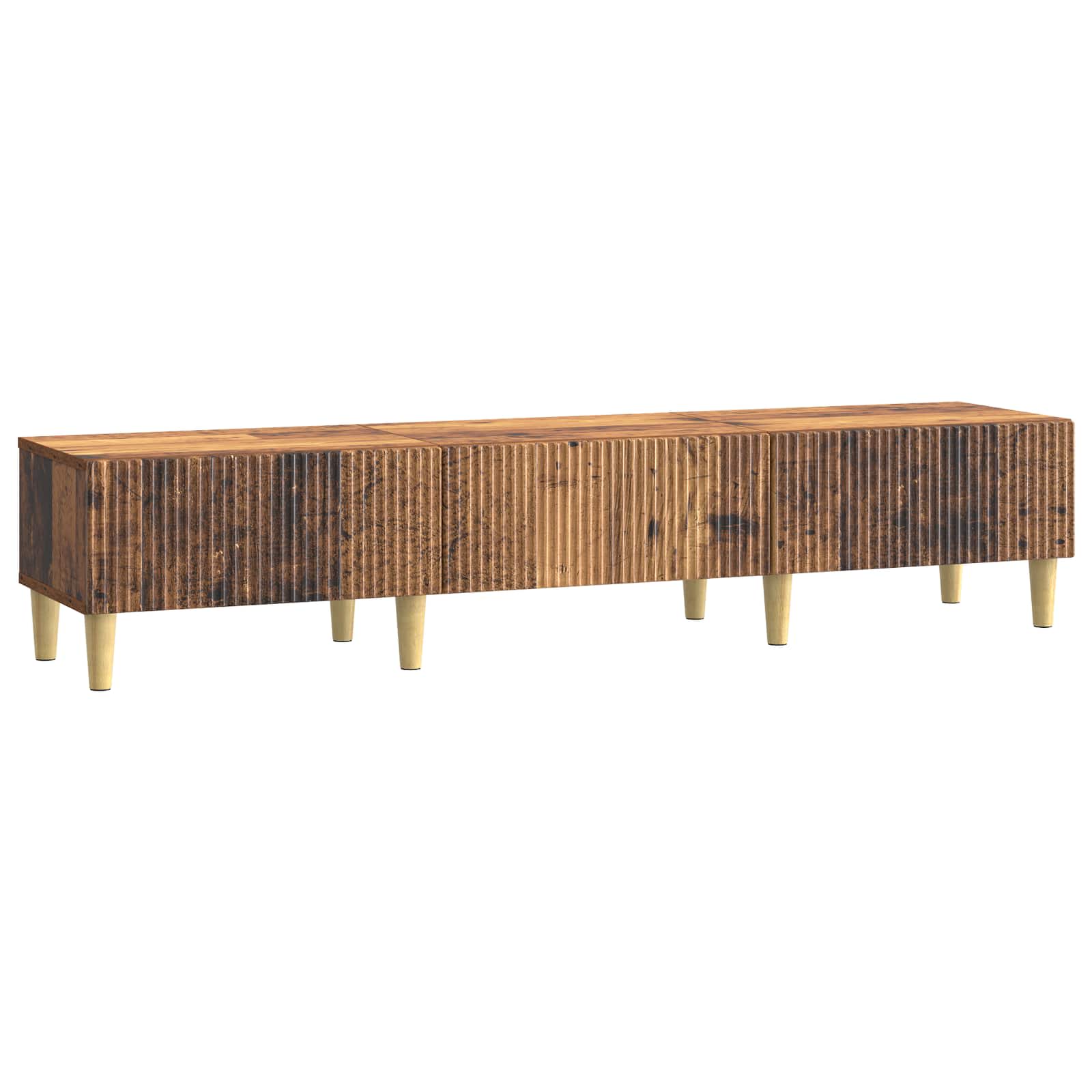 vidaXL TV-kast met lade Zwart 147 x 34,5 x 30 cm Bewerkt hout