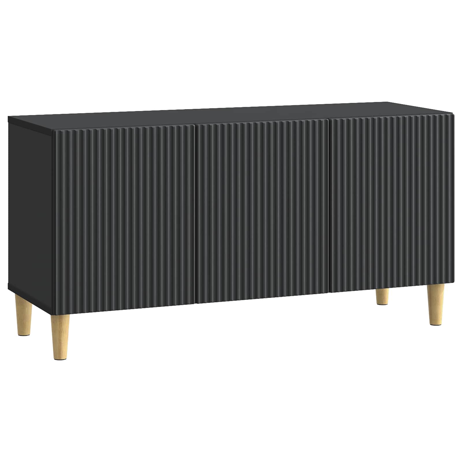 vidaXL TV-kast Zwart 99 x 34,5 x 50 cm Bewerkt hout