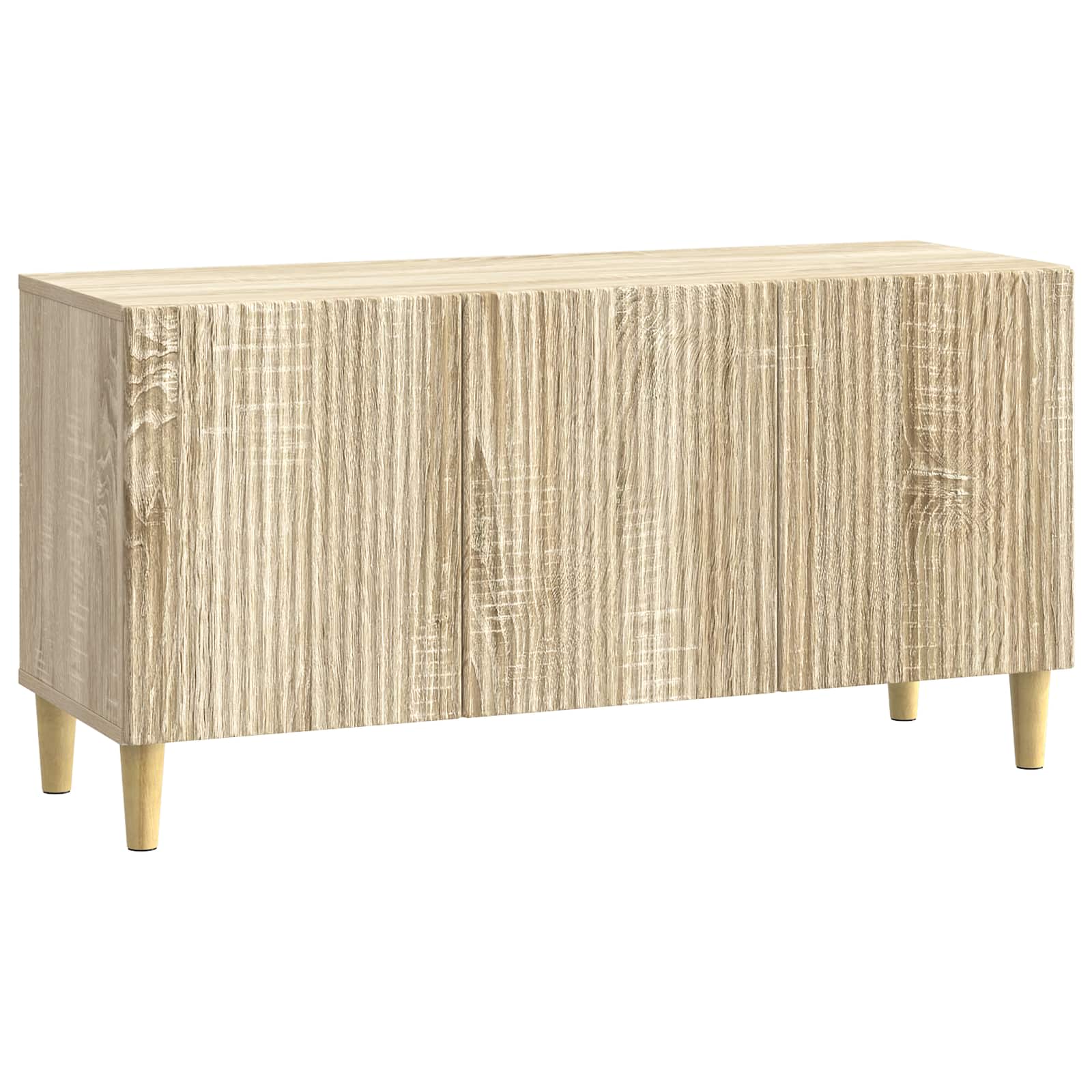 vidaXL TV-kast Zwart 99 x 34,5 x 50 cm Bewerkt hout
