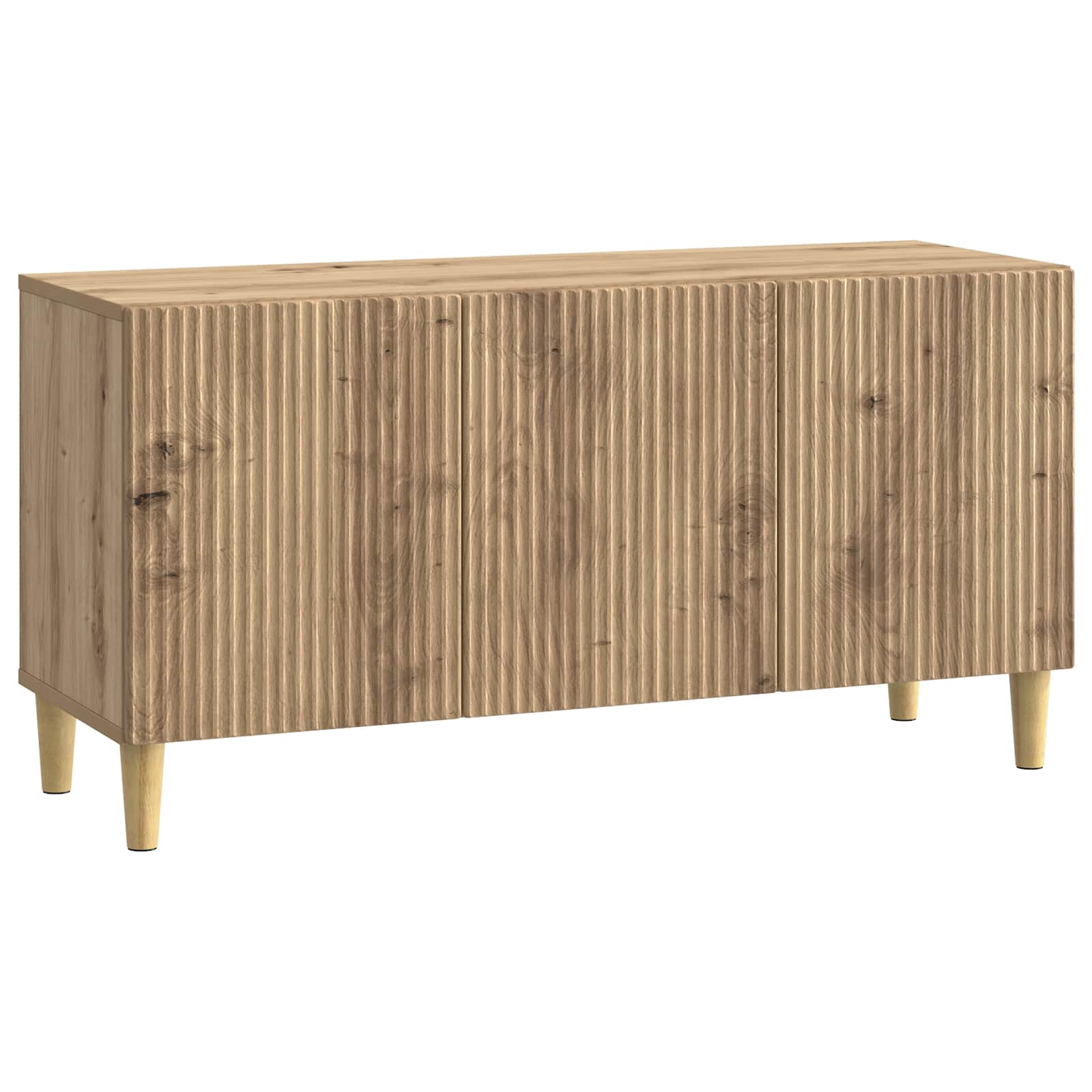 vidaXL TV-kast Zwart 99 x 34,5 x 50 cm Bewerkt hout