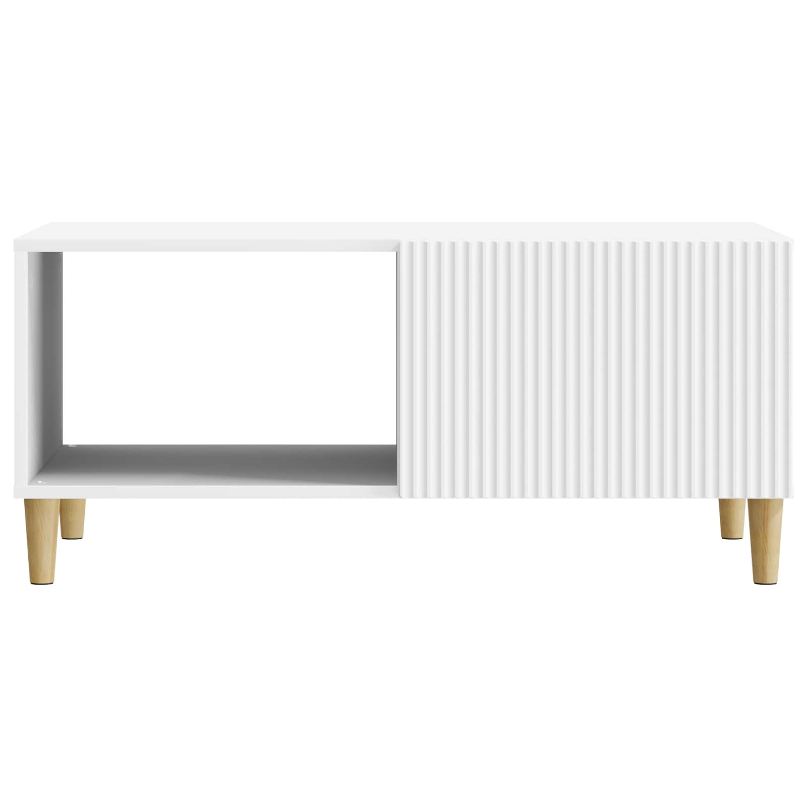 vidaXL Salontafel Zwart 90 x 50 x 40 cm Bewerkt hout