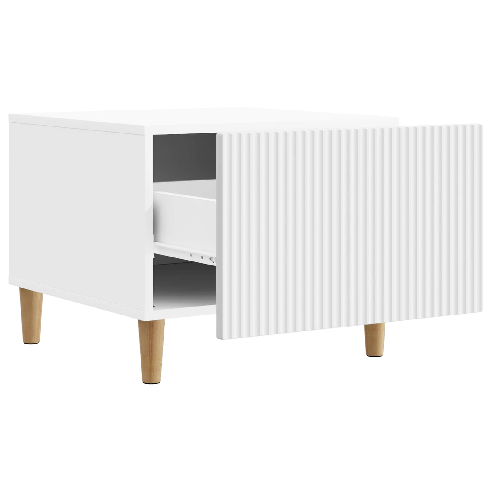 vidaXL Salontafel met lade Zwart 49 x 50 x 40 cm Bewerkt hout