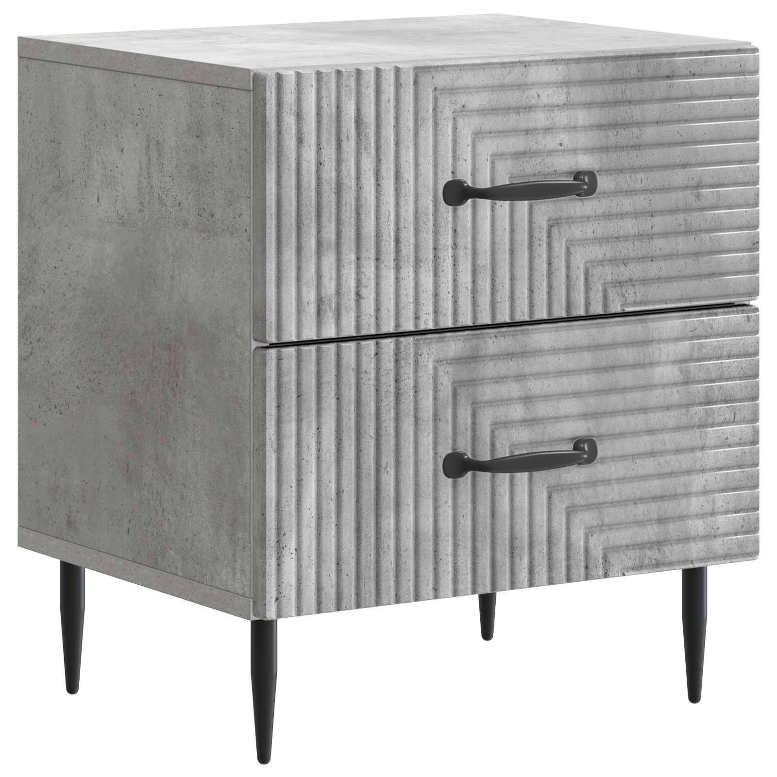 vidaXL Nachtkastje met lade 2 pcs Wit 43 x 34,5 x 47,5 cm Bewerkt hout
