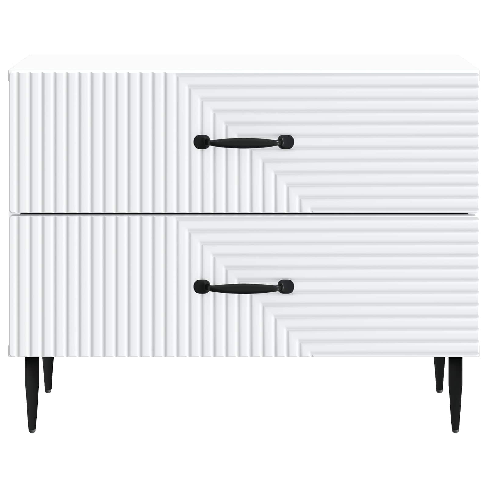 vidaXL Nachtkastje met lade Zwart 62 x 34,5 x 47,5 cm Bewerkt hout