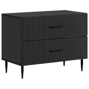 vidaXL Nachtkastje met lade Zwart 62 x 34,5 x 47,5 cm Bewerkt hout