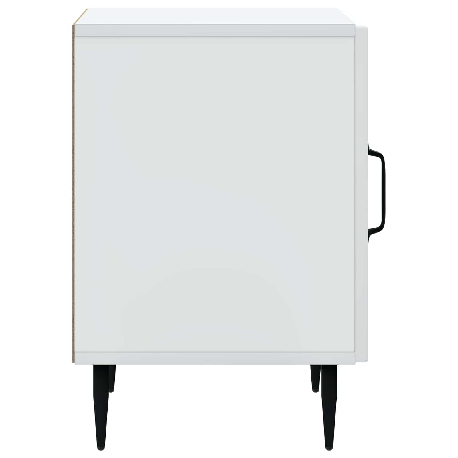 vidaXL Nachtkastje 2 pcs Wit 43 x 34,5 x 50 cm Bewerkt hout