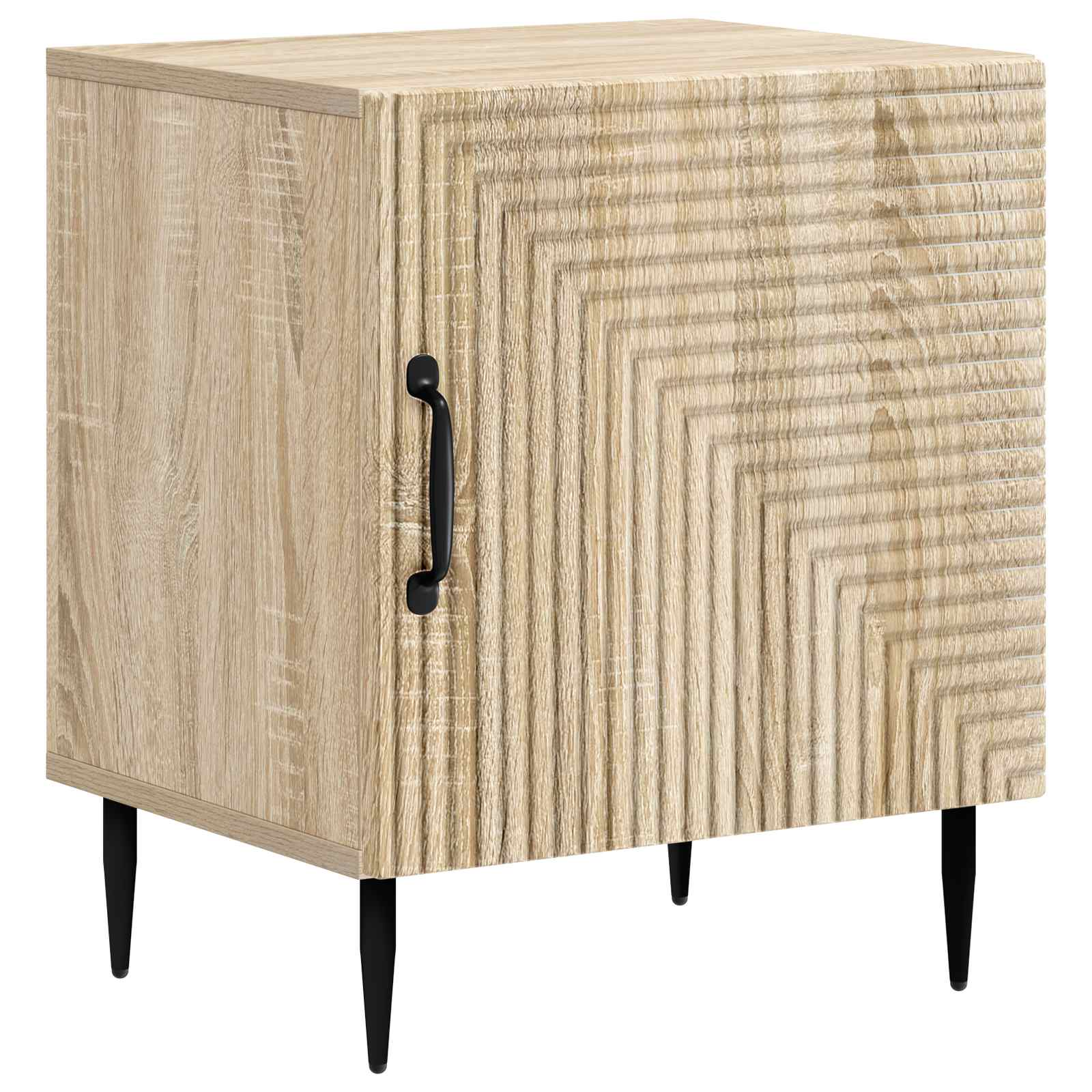 vidaXL Nachtkastje 2 pcs Wit 43 x 34,5 x 50 cm Bewerkt hout