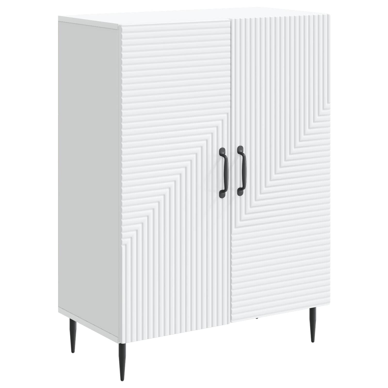 vidaXL Dressoir Zwart 66 x 34,5 x 89,5 cm Bewerkt hout