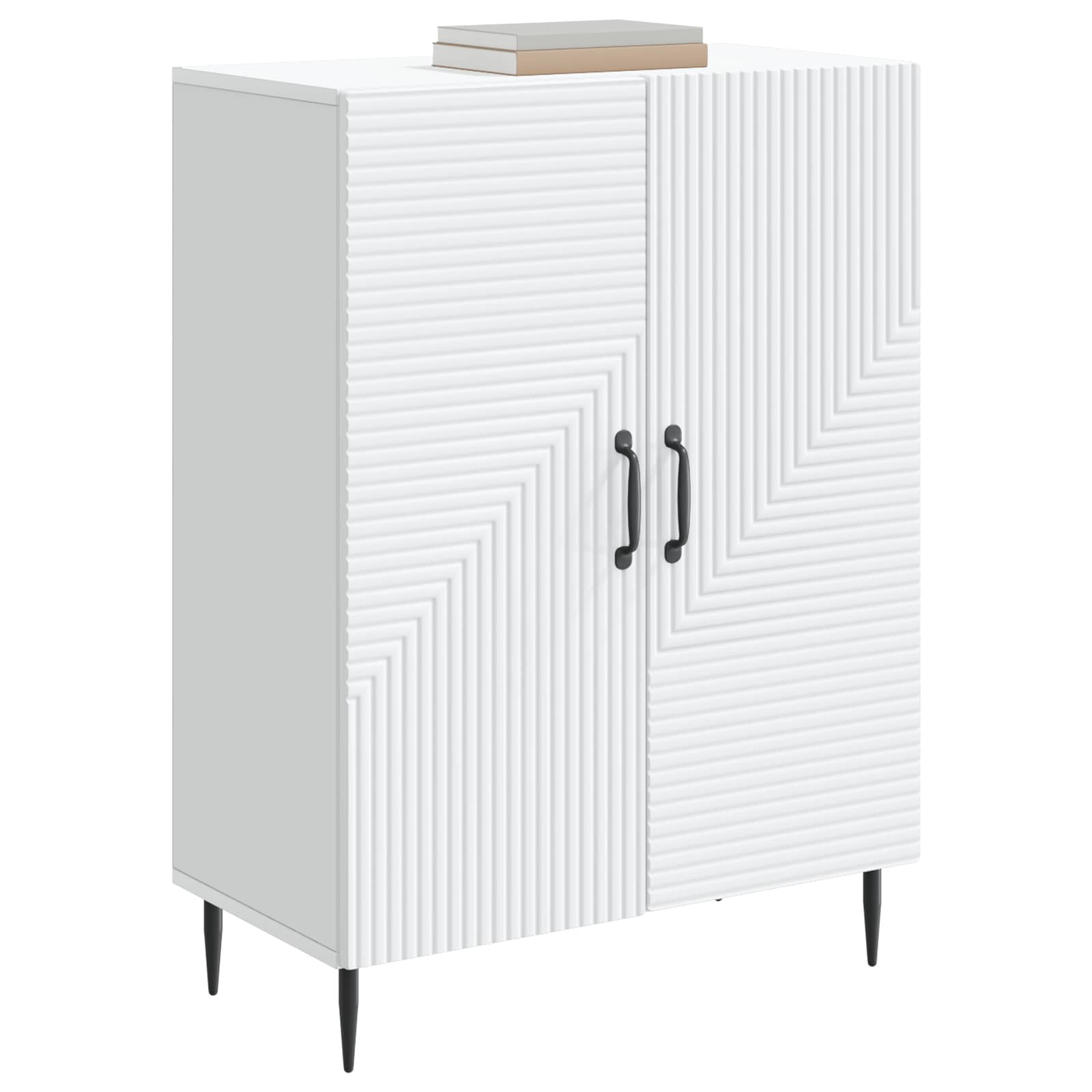 vidaXL Dressoir Zwart 66 x 34,5 x 89,5 cm Bewerkt hout