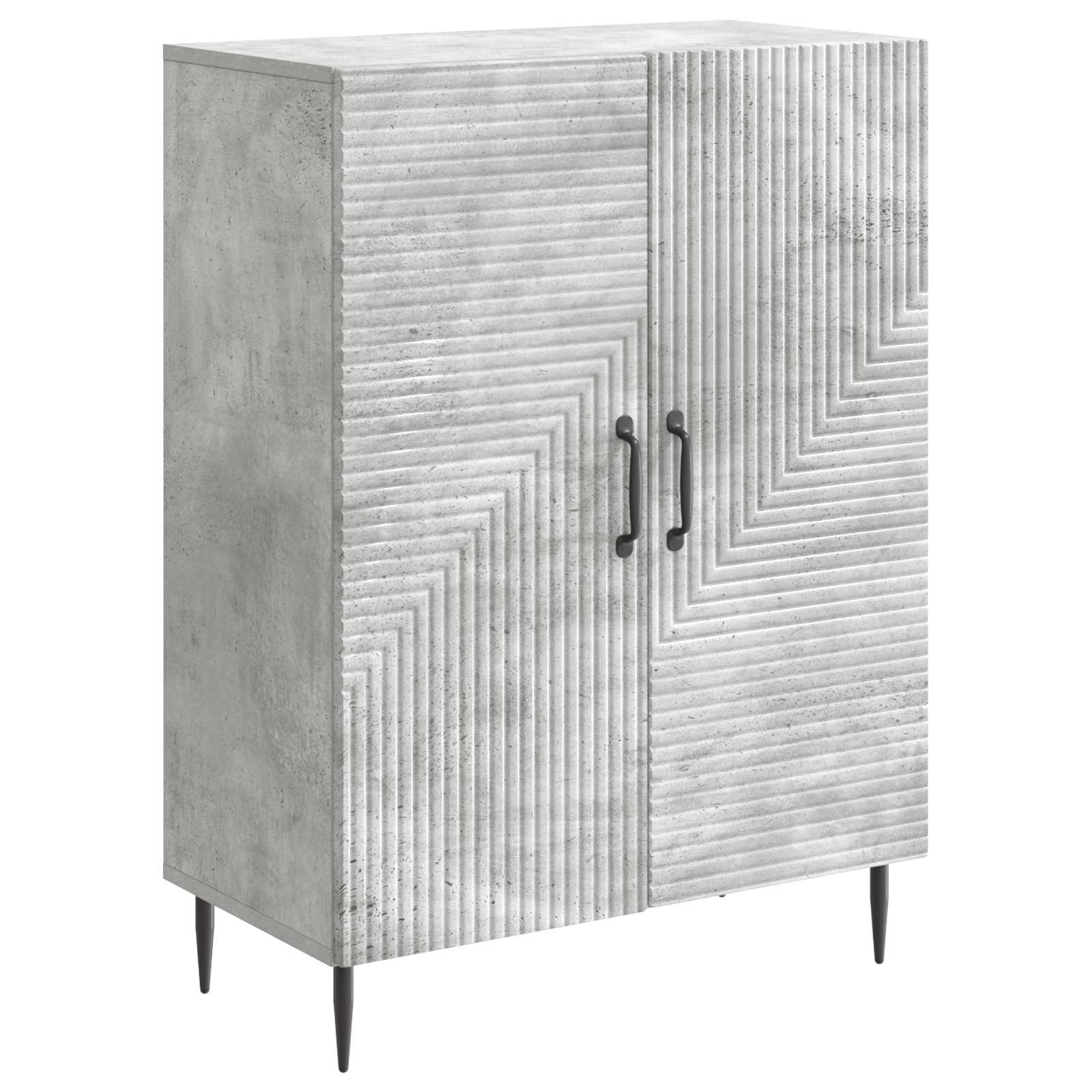 vidaXL Dressoir Zwart 66 x 34,5 x 89,5 cm Bewerkt hout