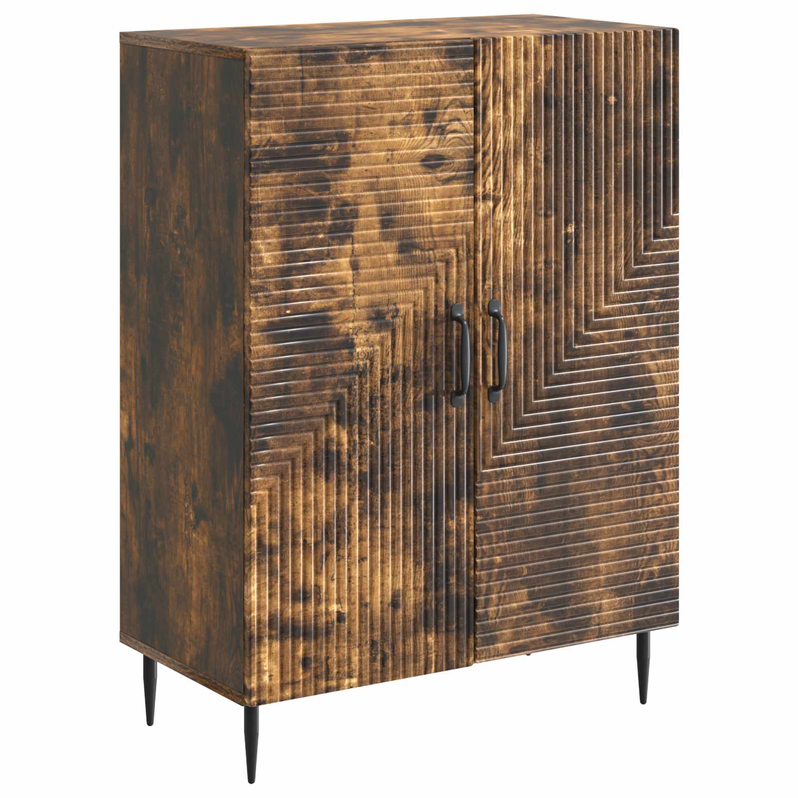 vidaXL Dressoir Zwart 66 x 34,5 x 89,5 cm Bewerkt hout