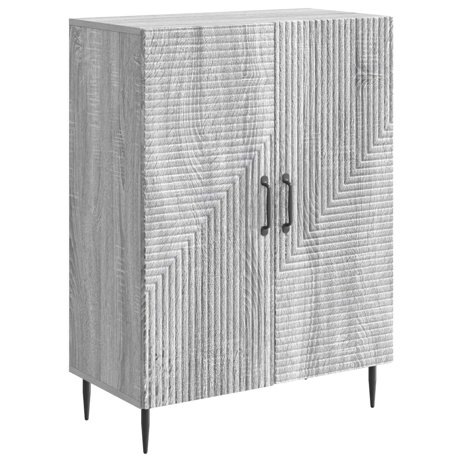 vidaXL Dressoir Zwart 66 x 34,5 x 89,5 cm Bewerkt hout