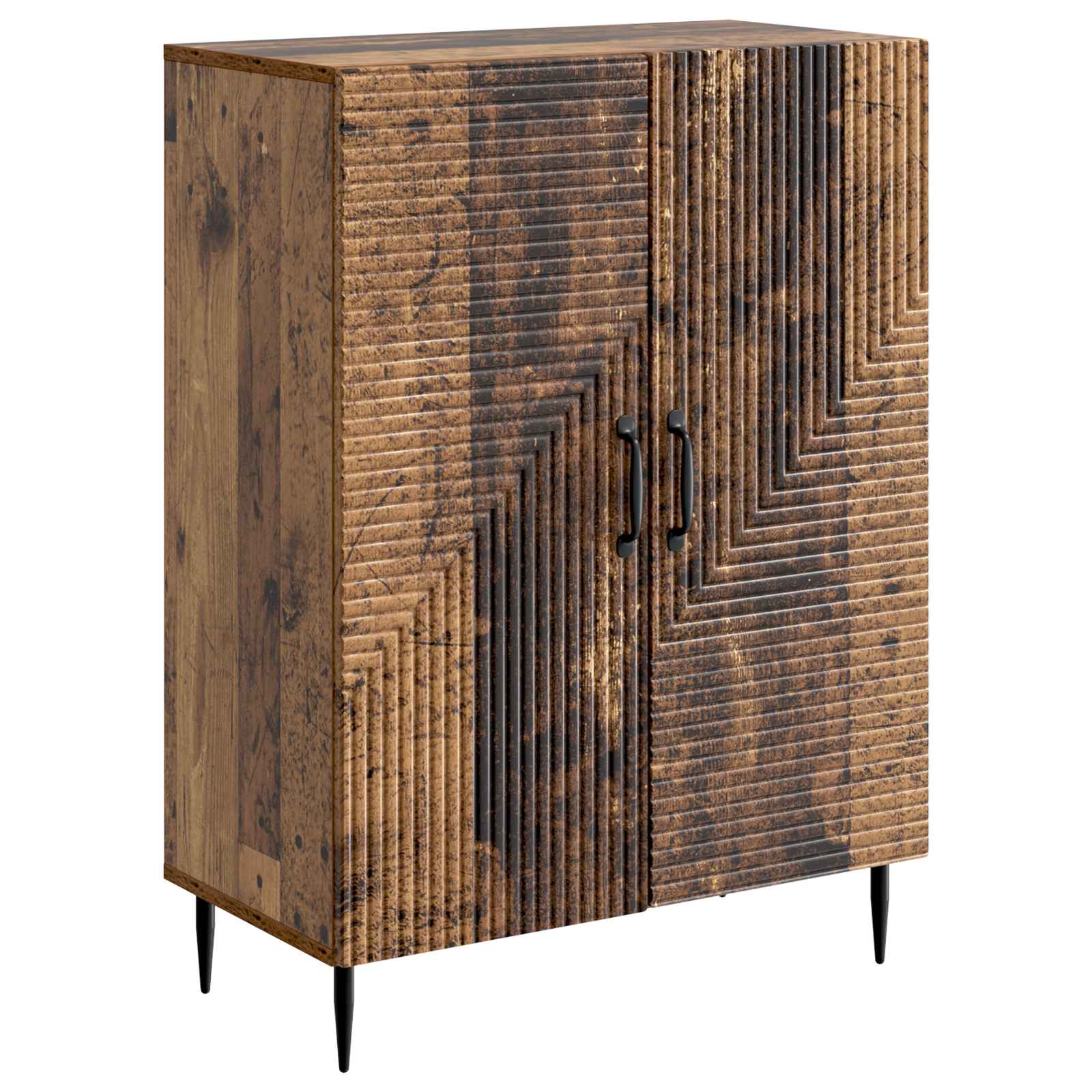 vidaXL Dressoir Zwart 66 x 34,5 x 89,5 cm Bewerkt hout