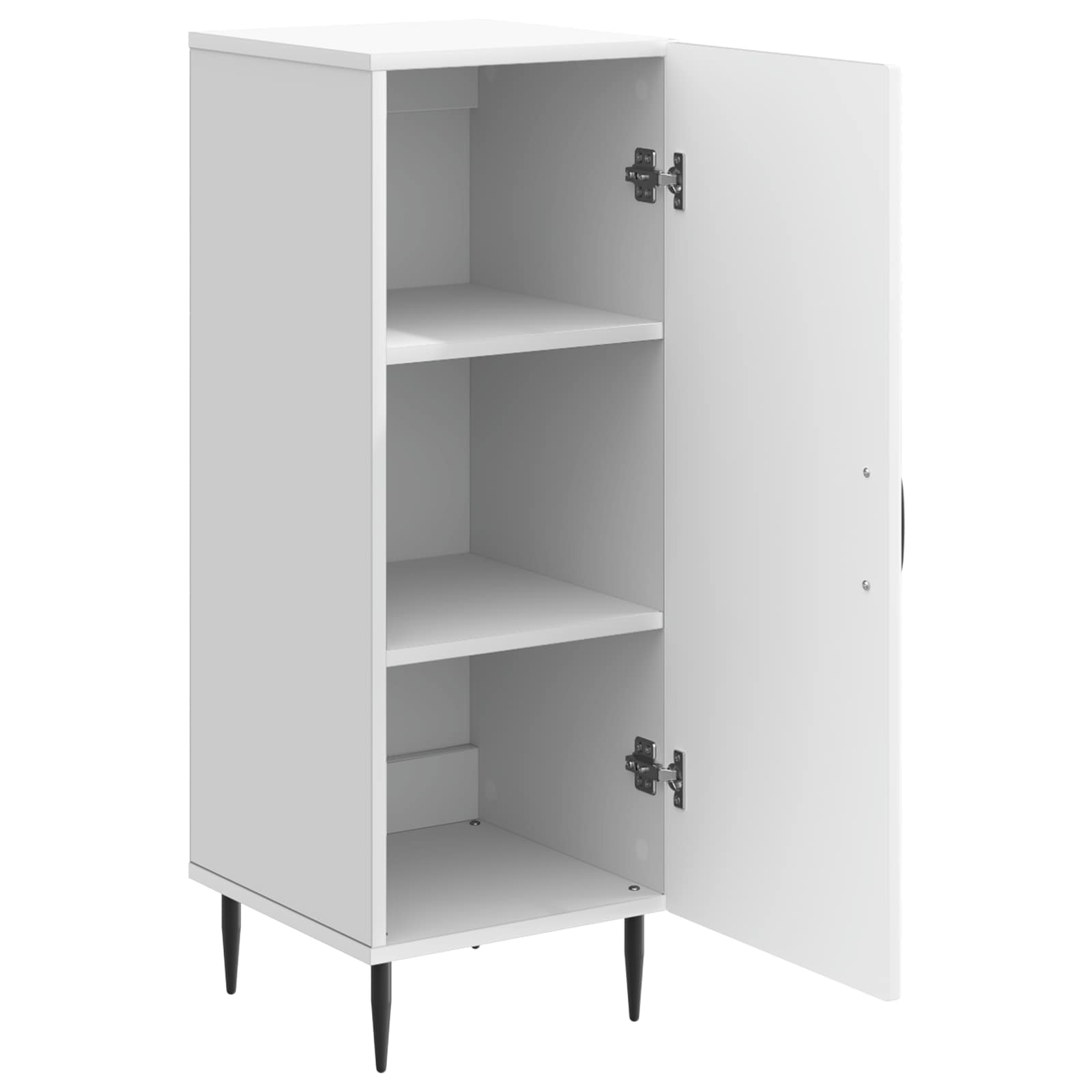 vidaXL Dressoir Zwart 33 x 34,5 x 89,5 cm Bewerkt hout