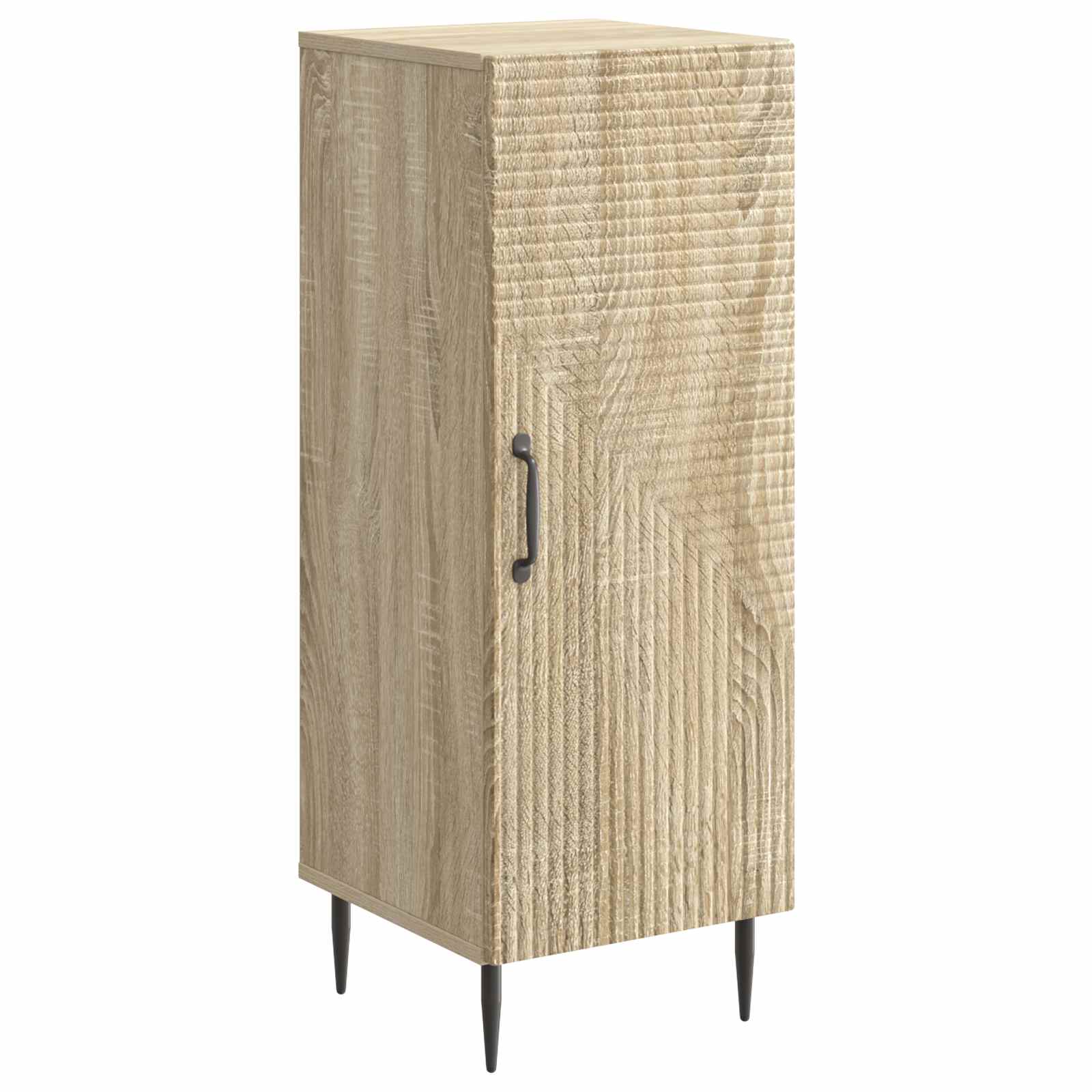 vidaXL Dressoir Zwart 33 x 34,5 x 89,5 cm Bewerkt hout