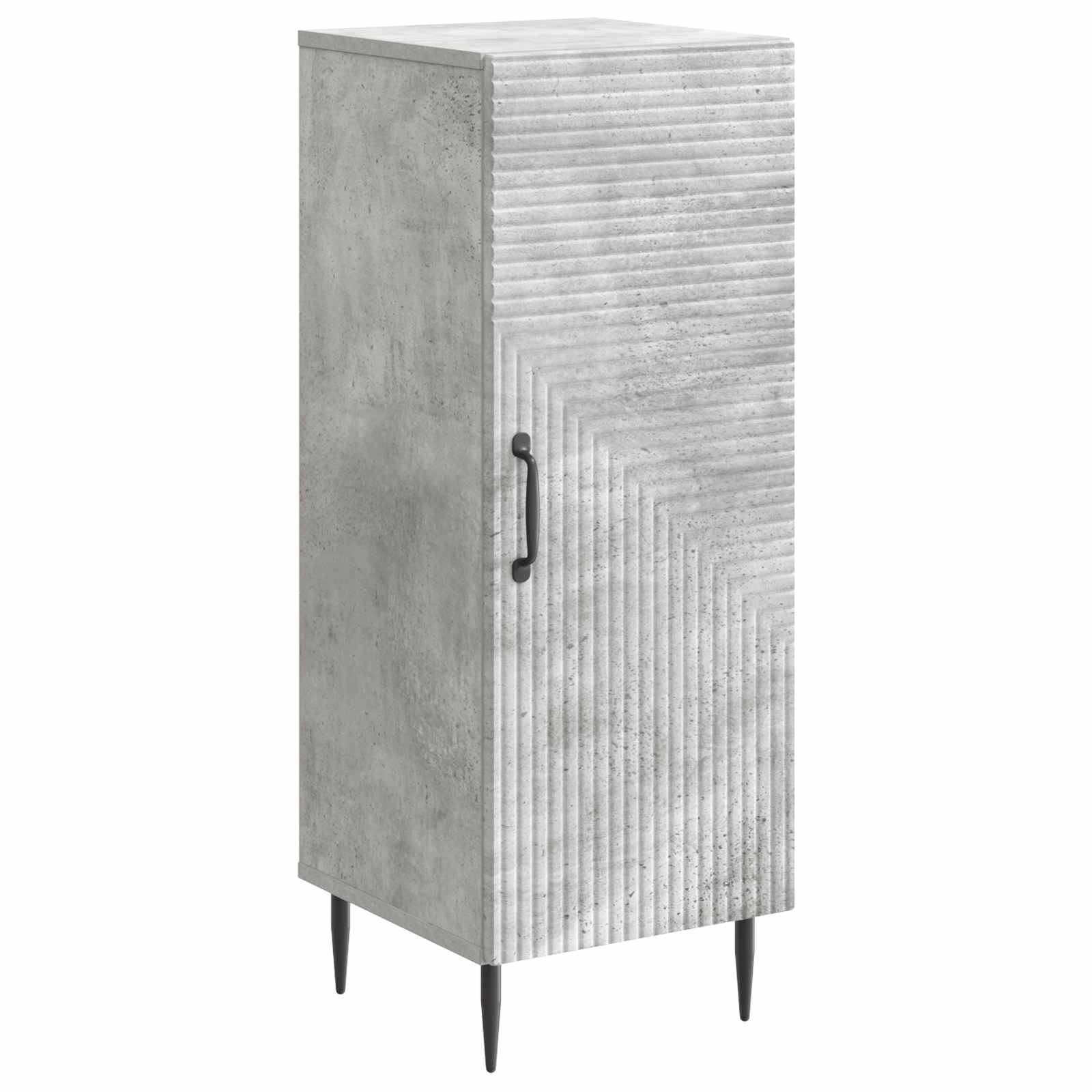 vidaXL Dressoir Zwart 33 x 34,5 x 89,5 cm Bewerkt hout
