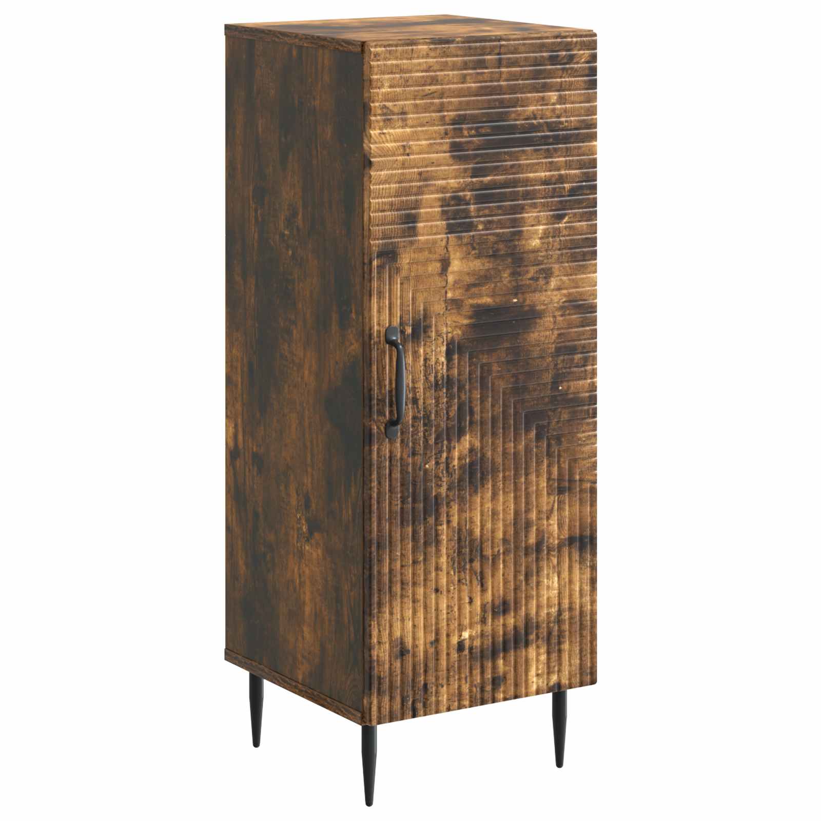 vidaXL Dressoir Zwart 33 x 34,5 x 89,5 cm Bewerkt hout