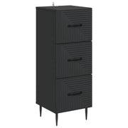 vidaXL Ladenkast Zwart 33 x 34,5 x 89,5 cm Bewerkt hout